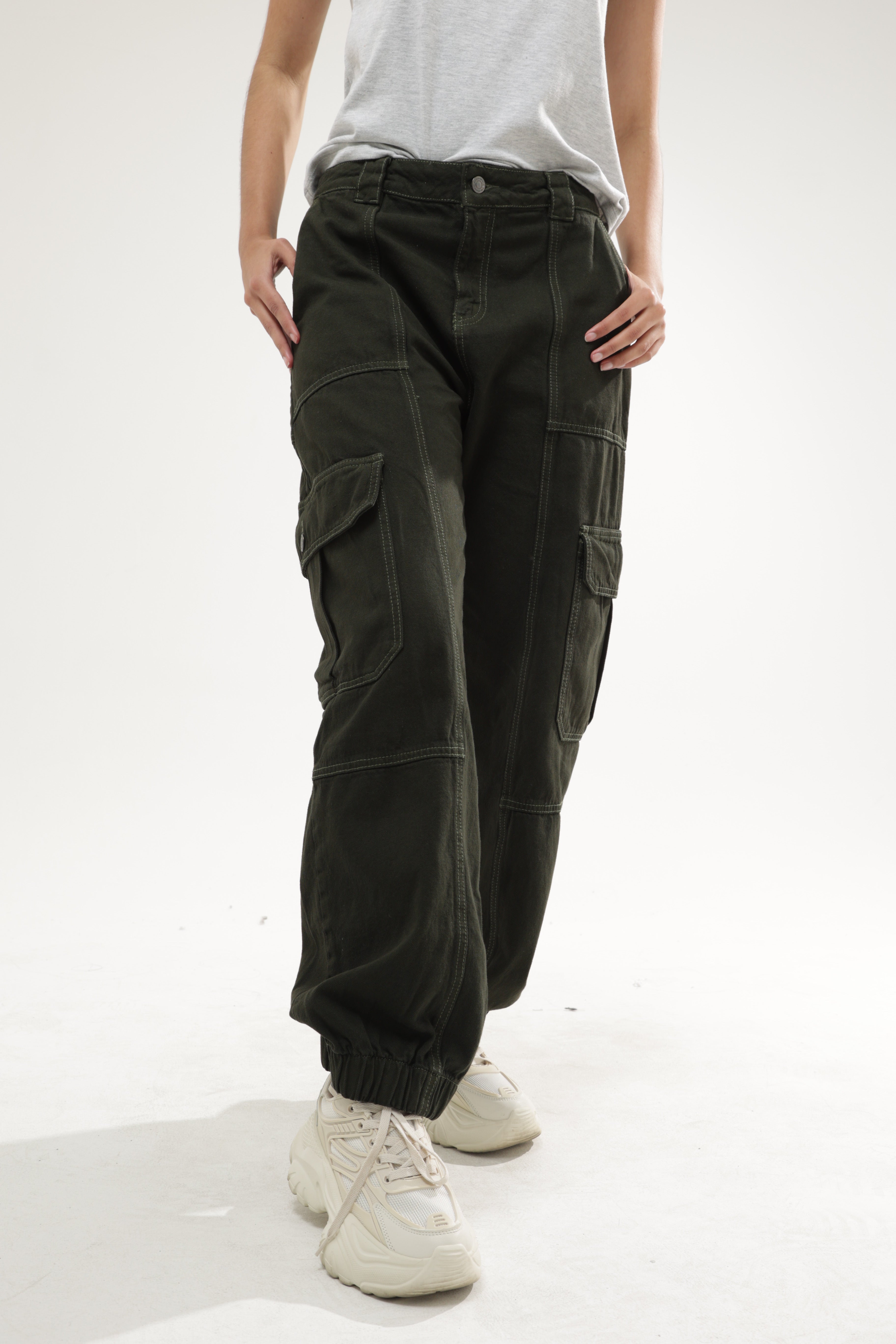 Jean Aero Girls Denim Fashion Clover Green