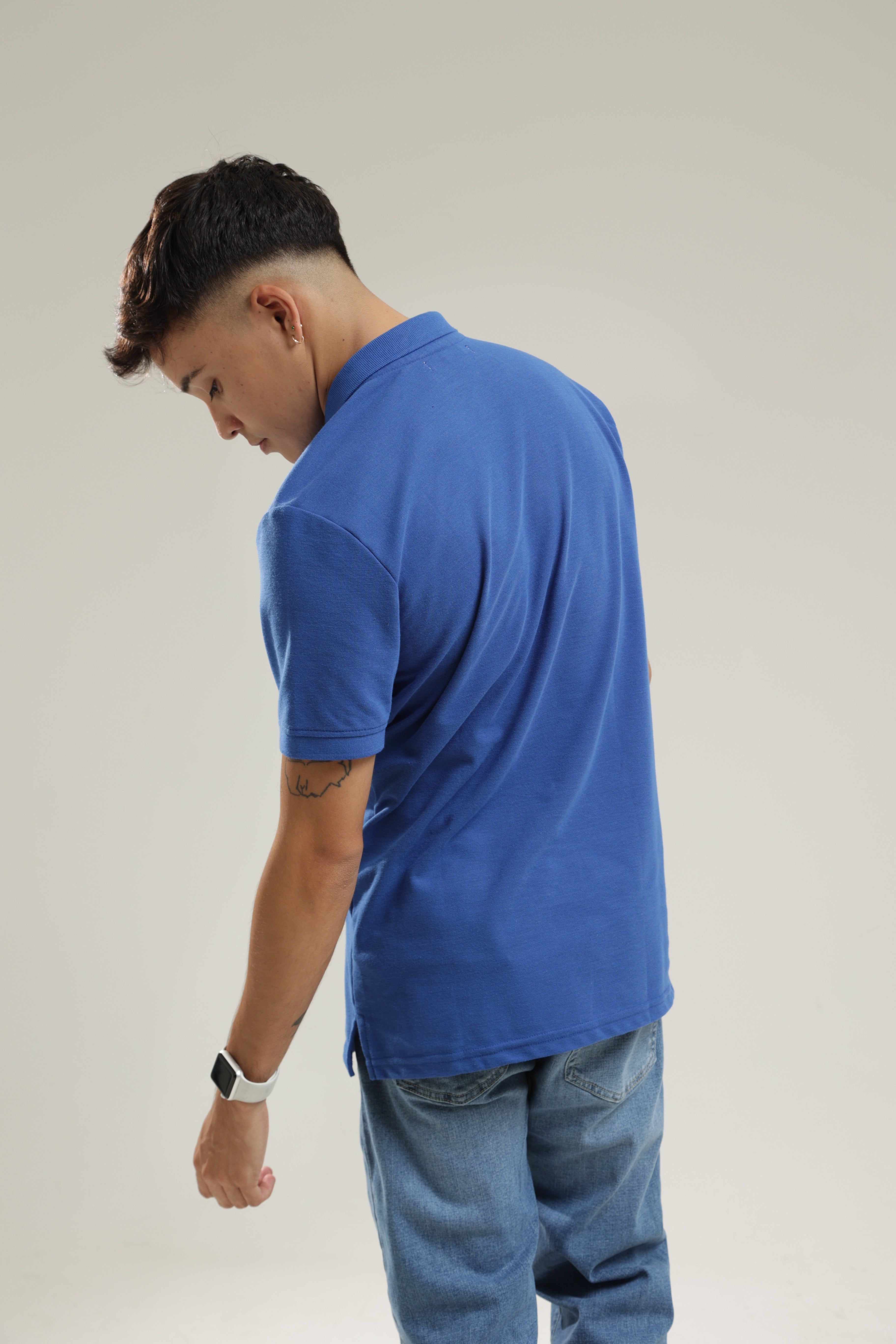 Polo Para Hombre Aero Guys Ss Solid Polo French Blue Logo White