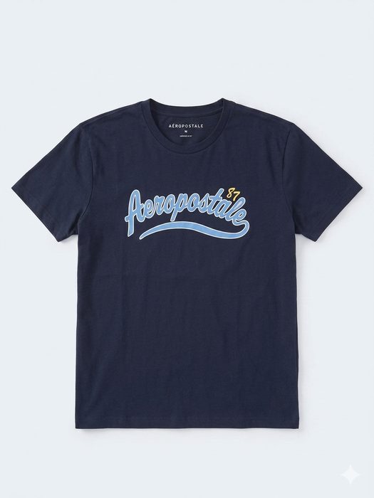 AERO LEVEL 1 GRAPHIC TEES CADET NAVY