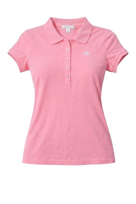AERO SOLID POLO Pink sunset neon