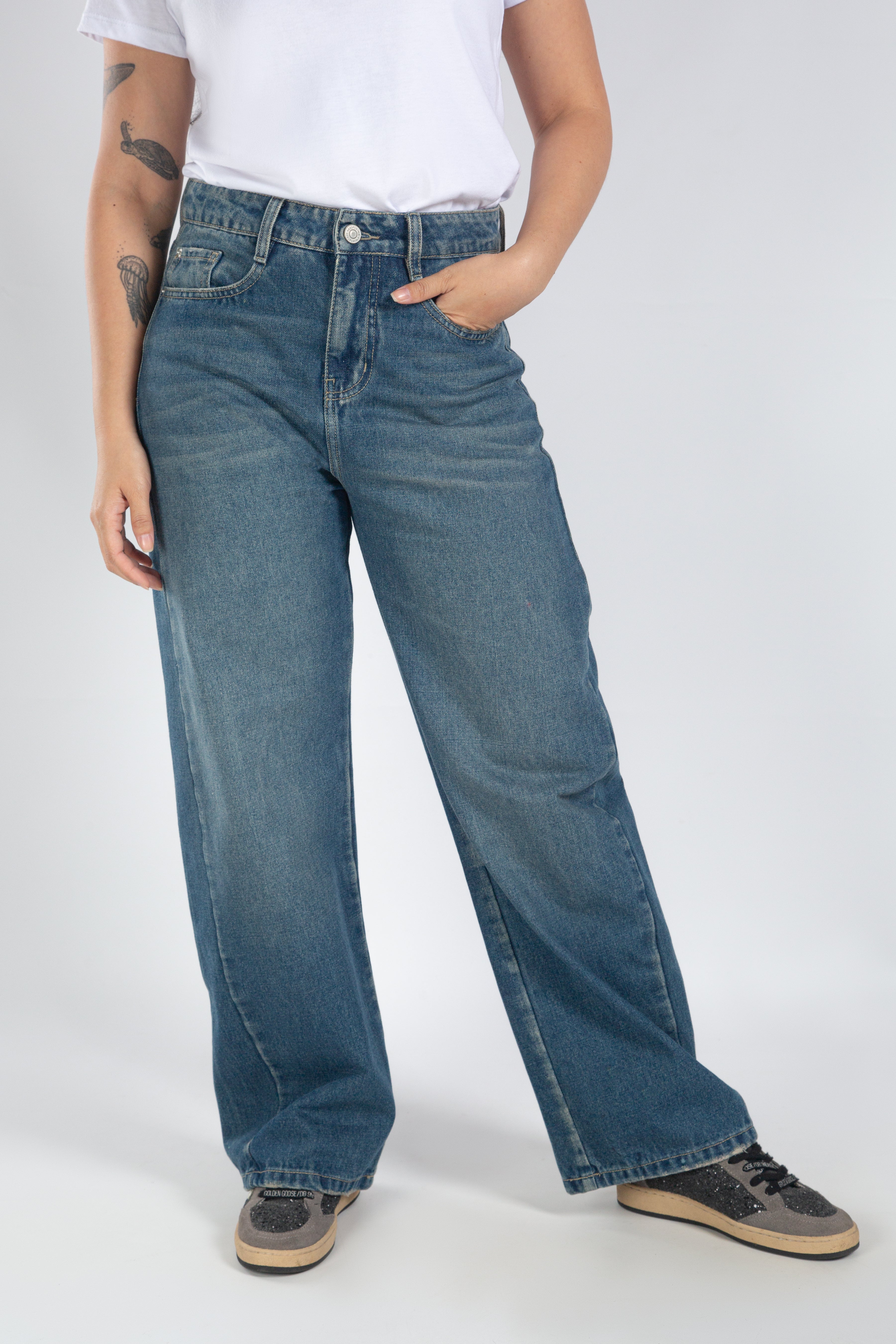 Jean para Mujer Aeropostale Guys Slim Straight Light Wash 4088