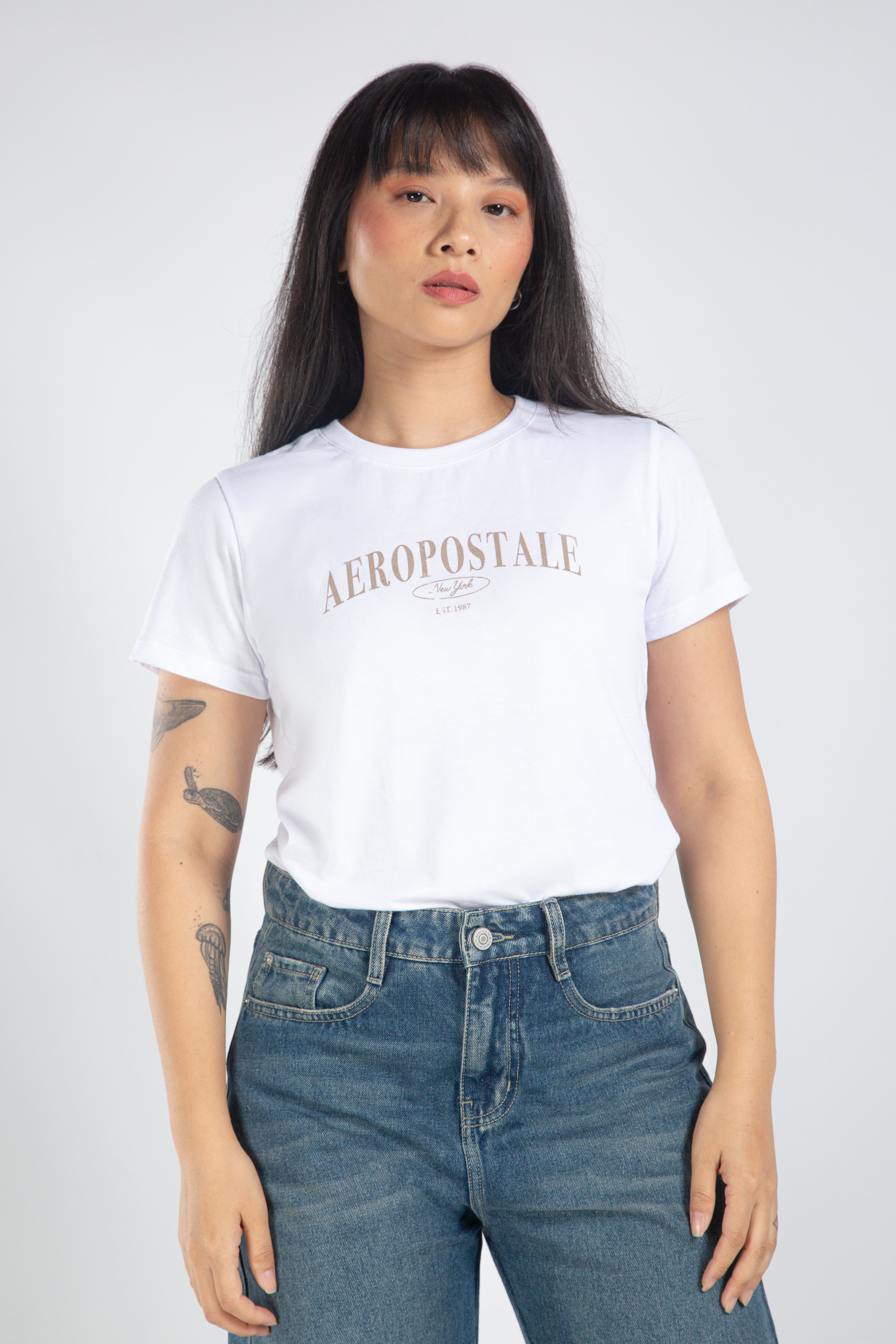 Jean para Mujer Aeropostale Guys Slim Straight Light Wash 4088