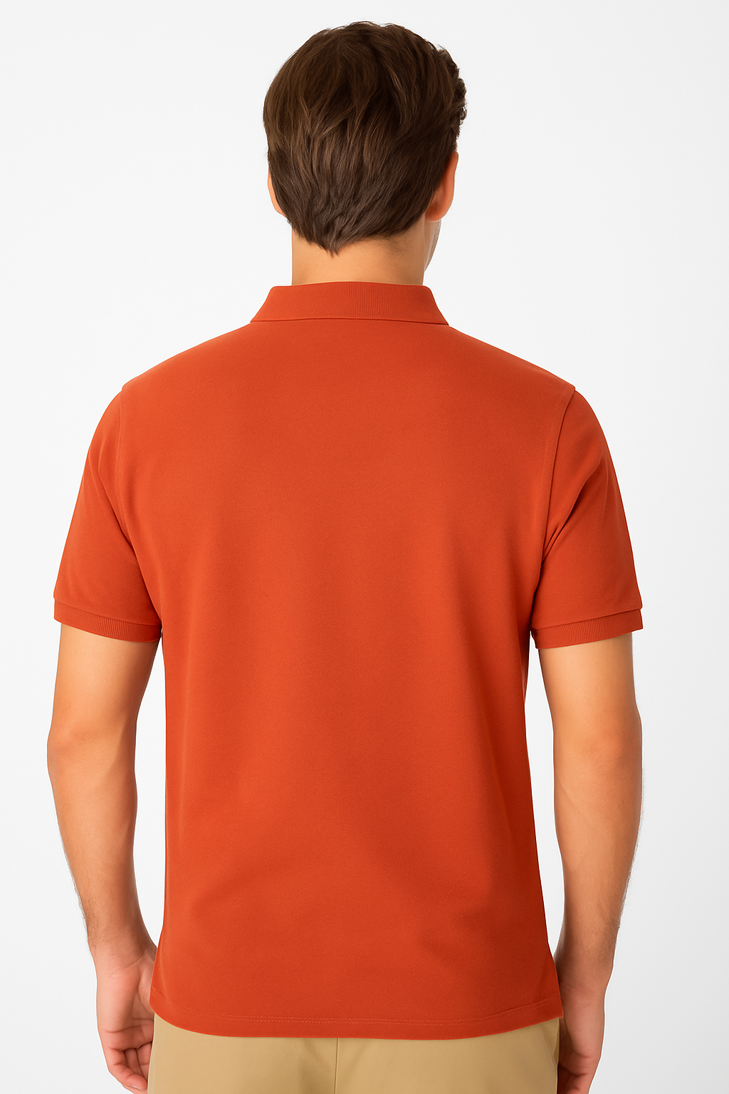Camiseta Polo Para Hombre Terracotta Aero Guys Ss Solid Polo Burn Brick