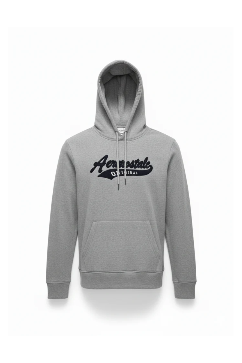 Buzo Para Hombre Aeropostale Color Gris Guys Popover Hoodies 6006