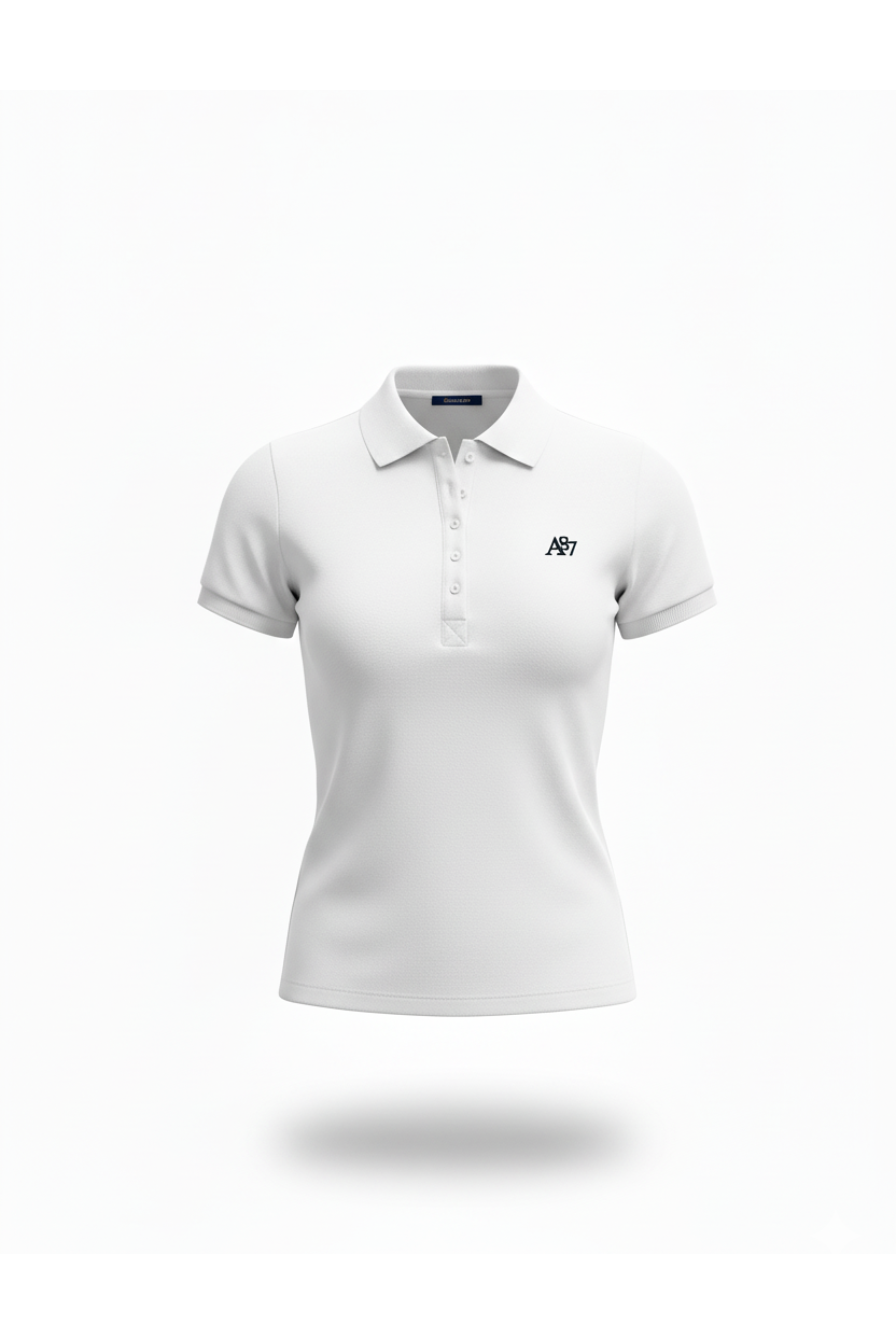 Polo Blanca Para Mujer Aeropostale Solid Polo Birch Black Logo