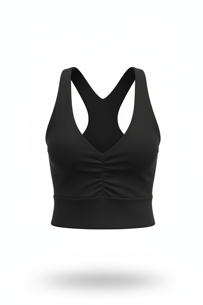 Top Para Mujer Black Basic Soft Aero Girls Fashion Graphics Dark Black