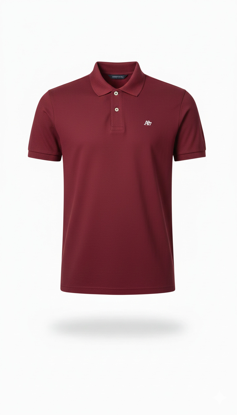 Polo Para Hombre Aero Guys Ss Solid Polo Earth Red
