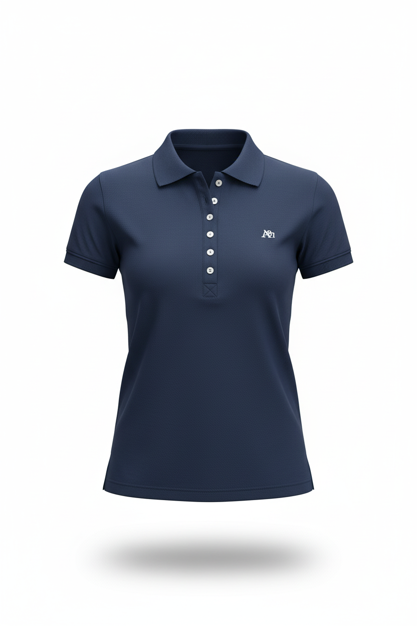 Polo Azul Para Mujer Aeropostale Solid Polo Estate Blue 4164