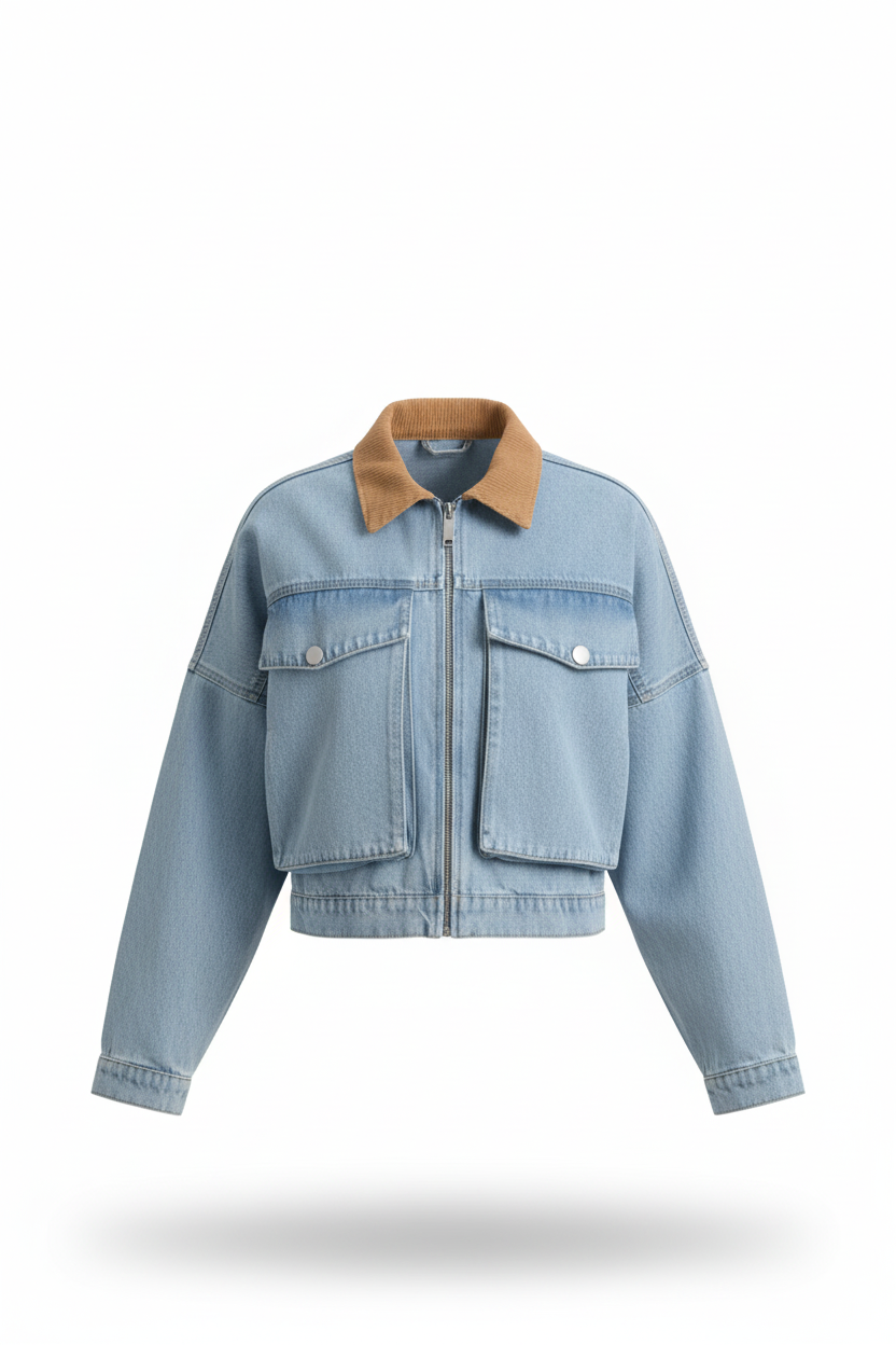 Chaqueta Azul Claro Para Mujer Aeropostale Girls Weight Ow Chaqueta Light Wash 3196