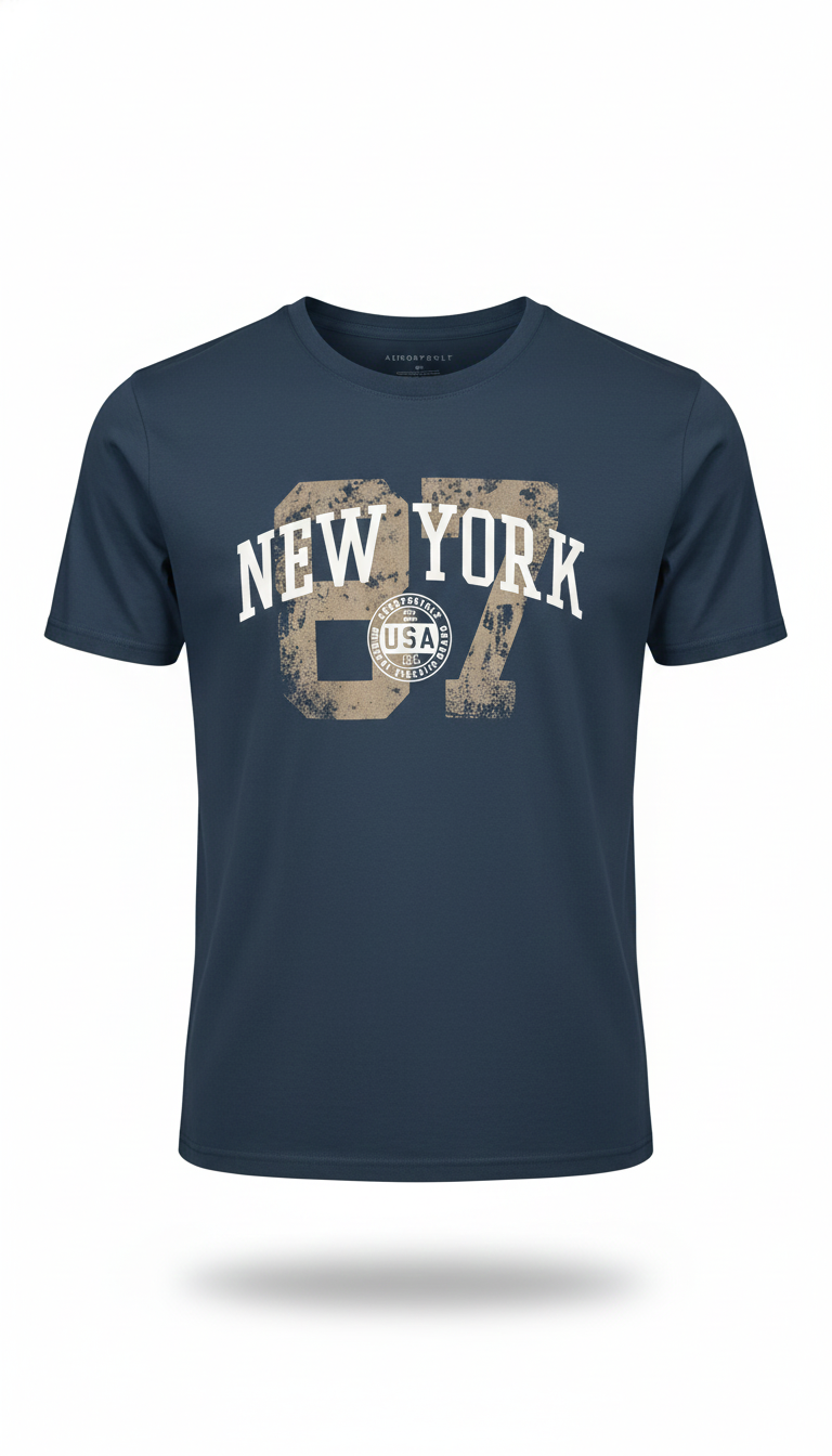 Camiseta Para Hombre Aero Level 1 Graphic Tees Cadet Navy
