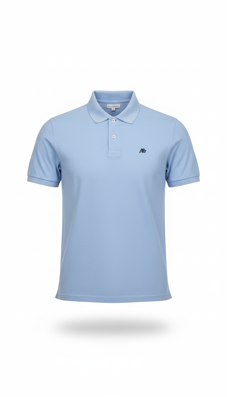 Polo Para Hombre Aero Guys Ss Solid Polo Kentucky Blue Dark Black New