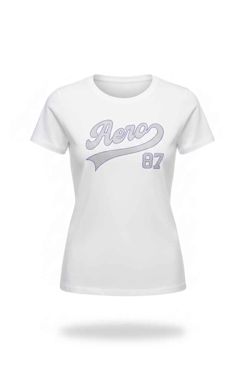Camiseta Blanca Para Mujer Aeropostale Graphic Level 1 Bleach 6991