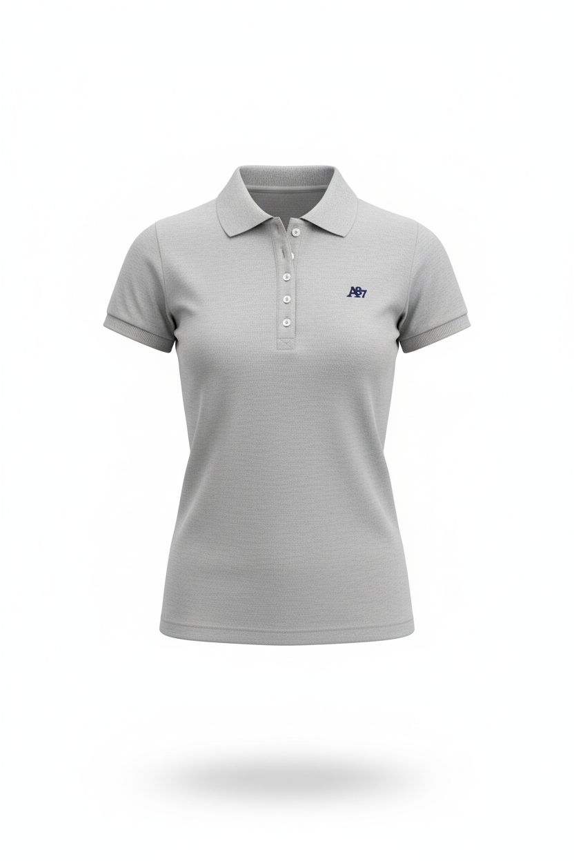Polo Gris Para Mujer Aeropostale Solid Polo Lhg 4164