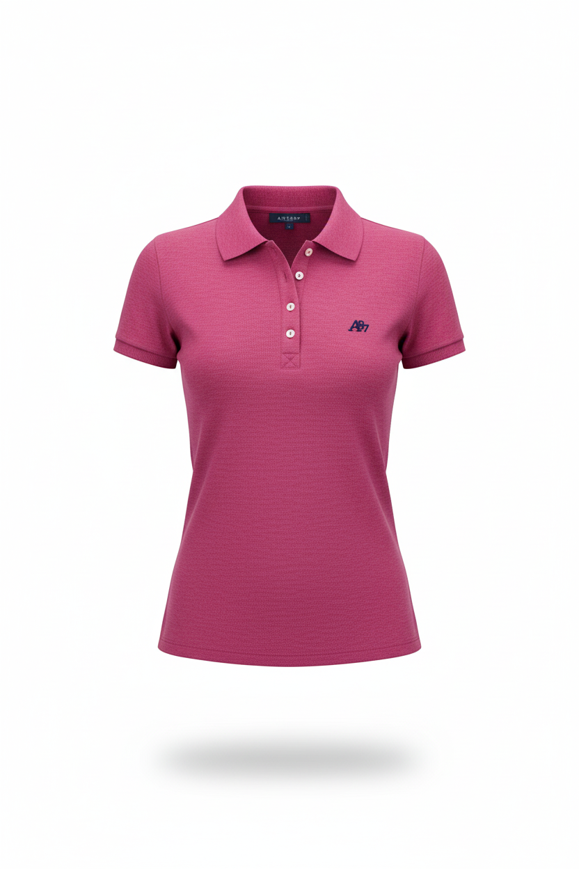Polo Rosada Para Mujer Aeropostale Solid Polo 4163