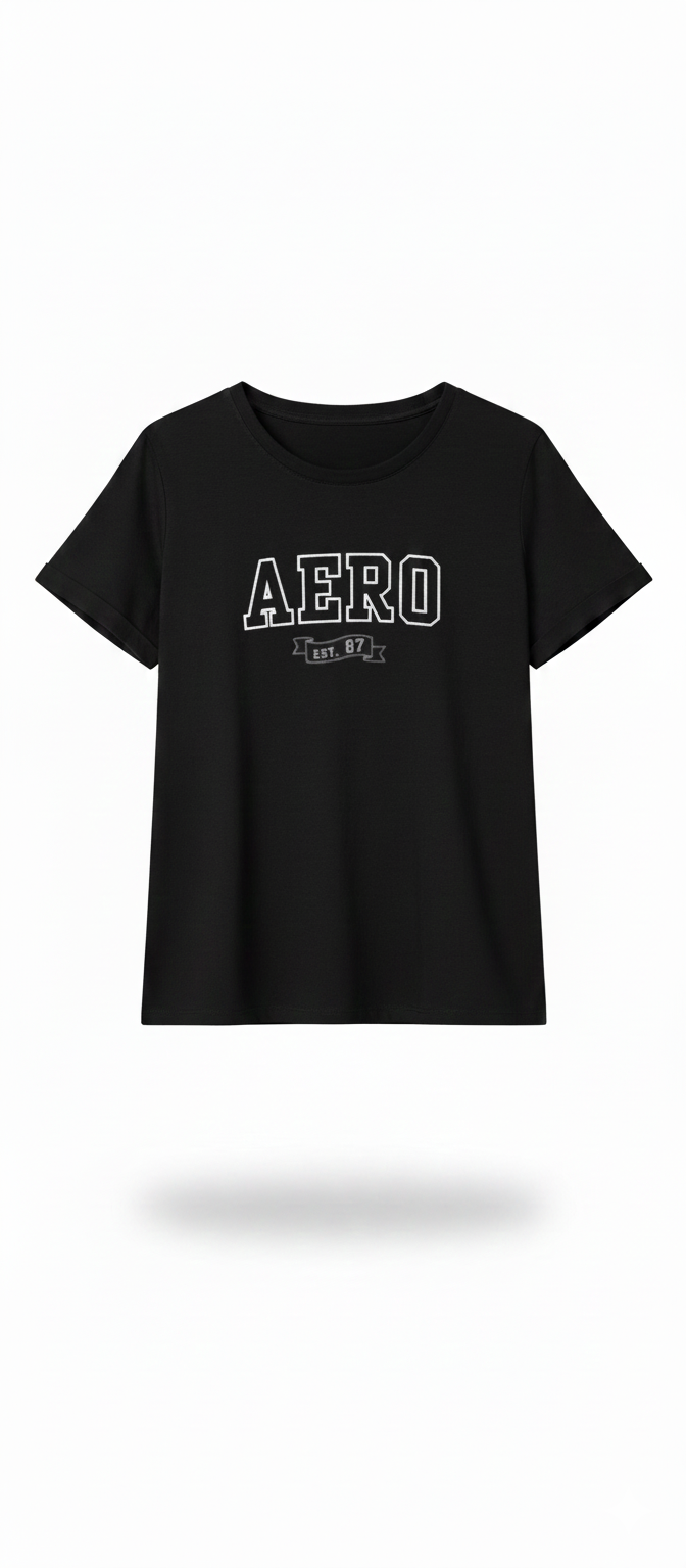 Camiseta Para Mujer AERO GRAPHIC LEVEL 2 DARK BLACK