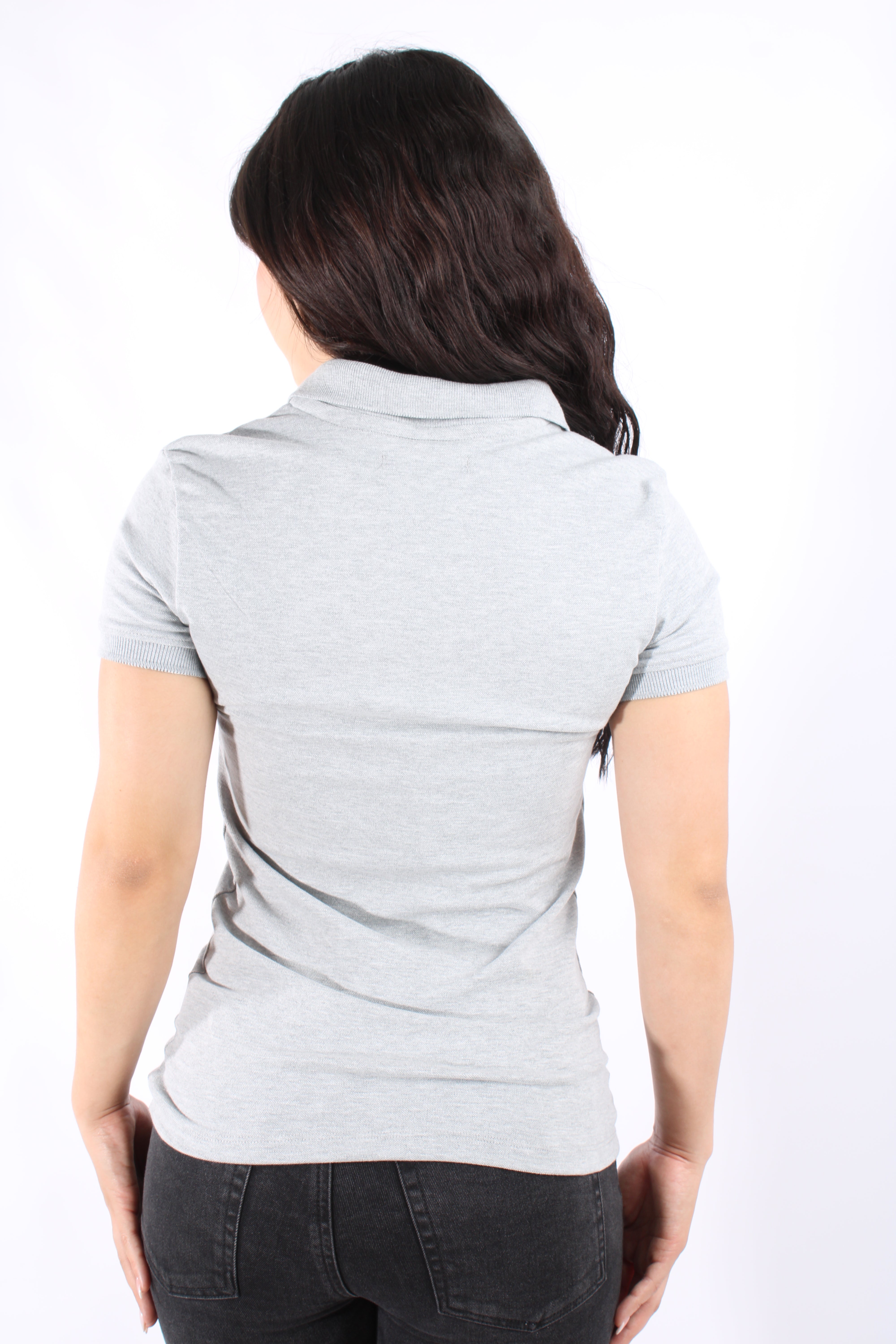 Polo Gris Para Mujer Aeropostale Solid Polo Lhg 4164