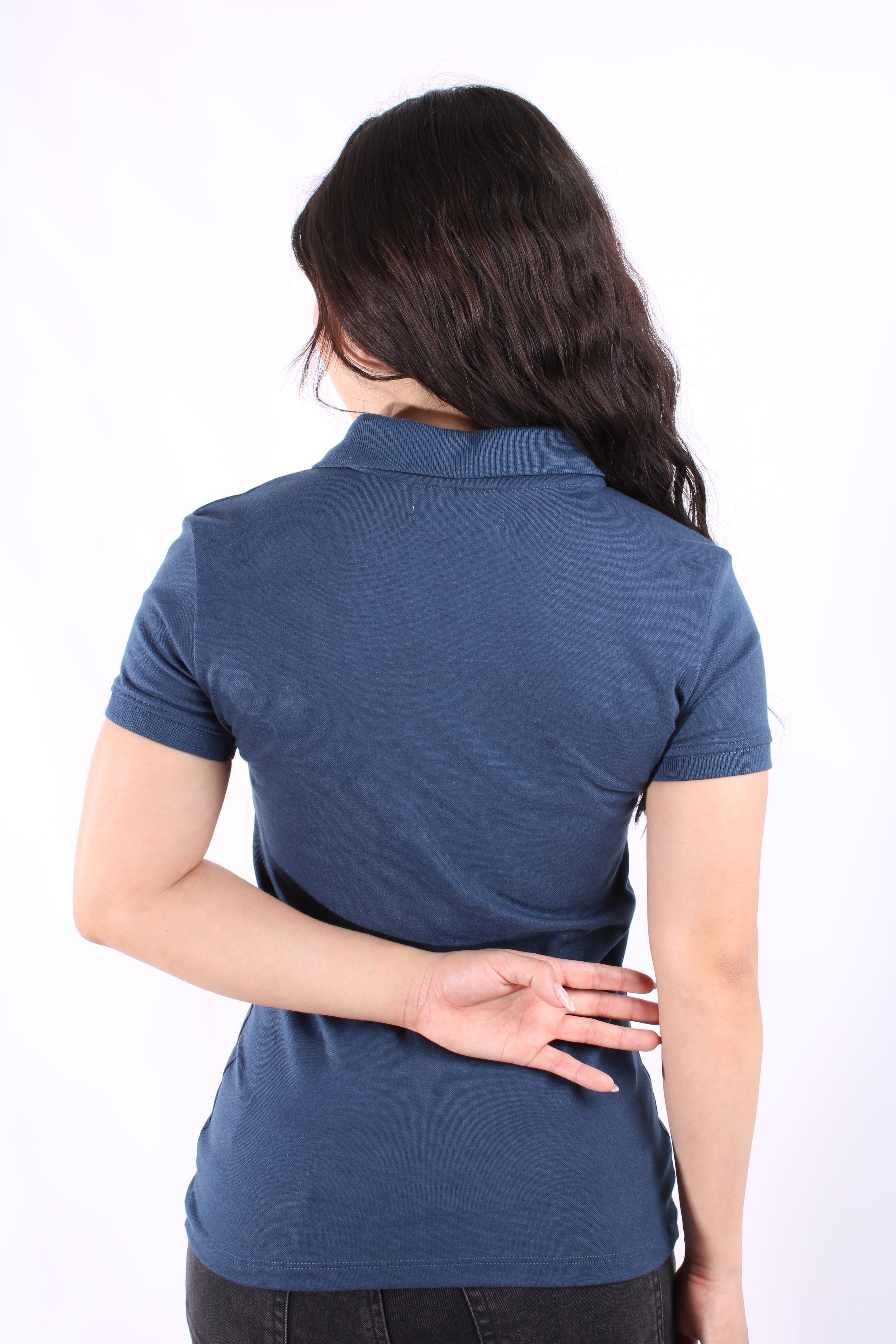 Polo Azul Para Mujer Aeropostale Solid Polo Estate Blue 4164