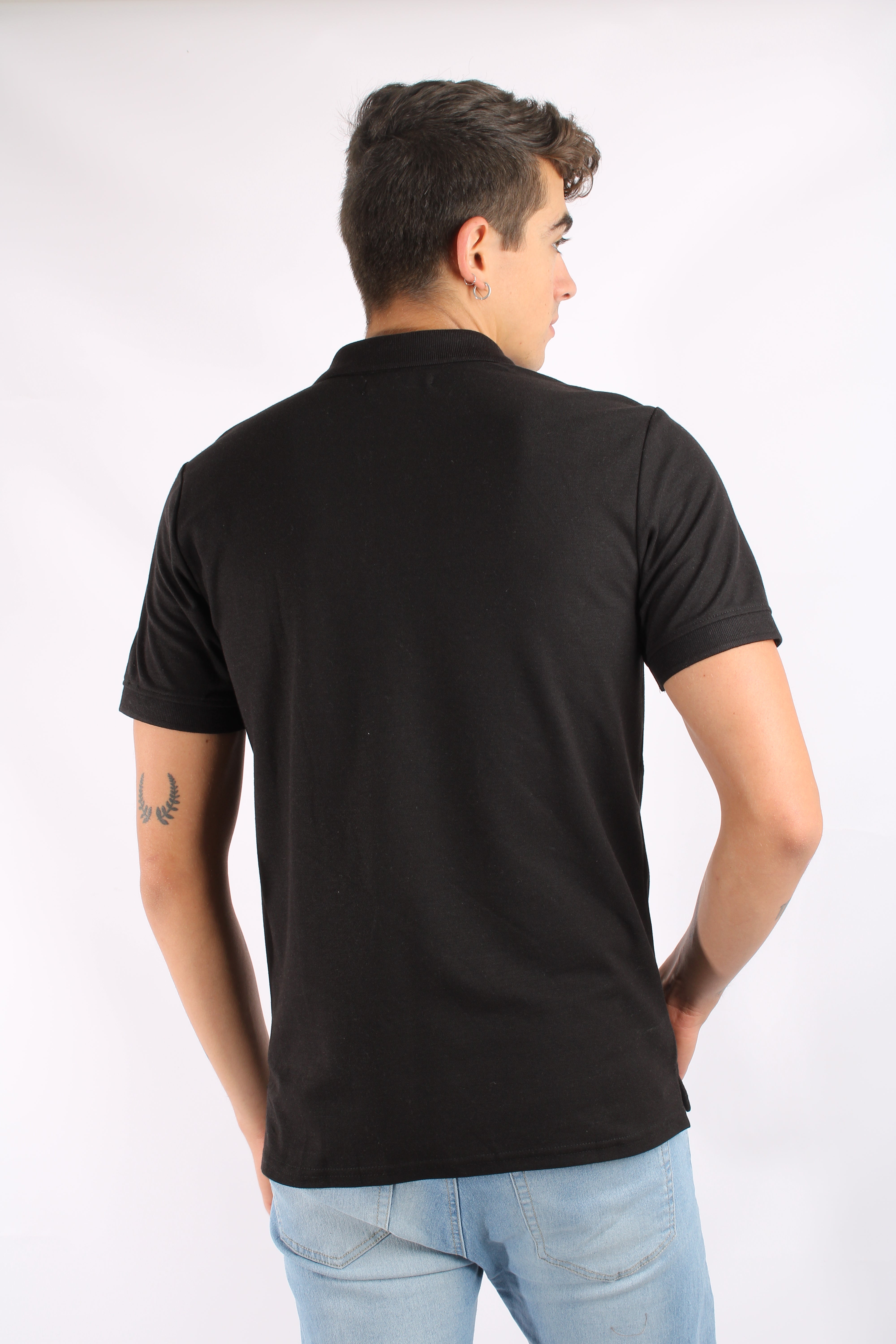 Camiseta Polo Para Hombre Aero Guys Ss Solid Polo Dark Black