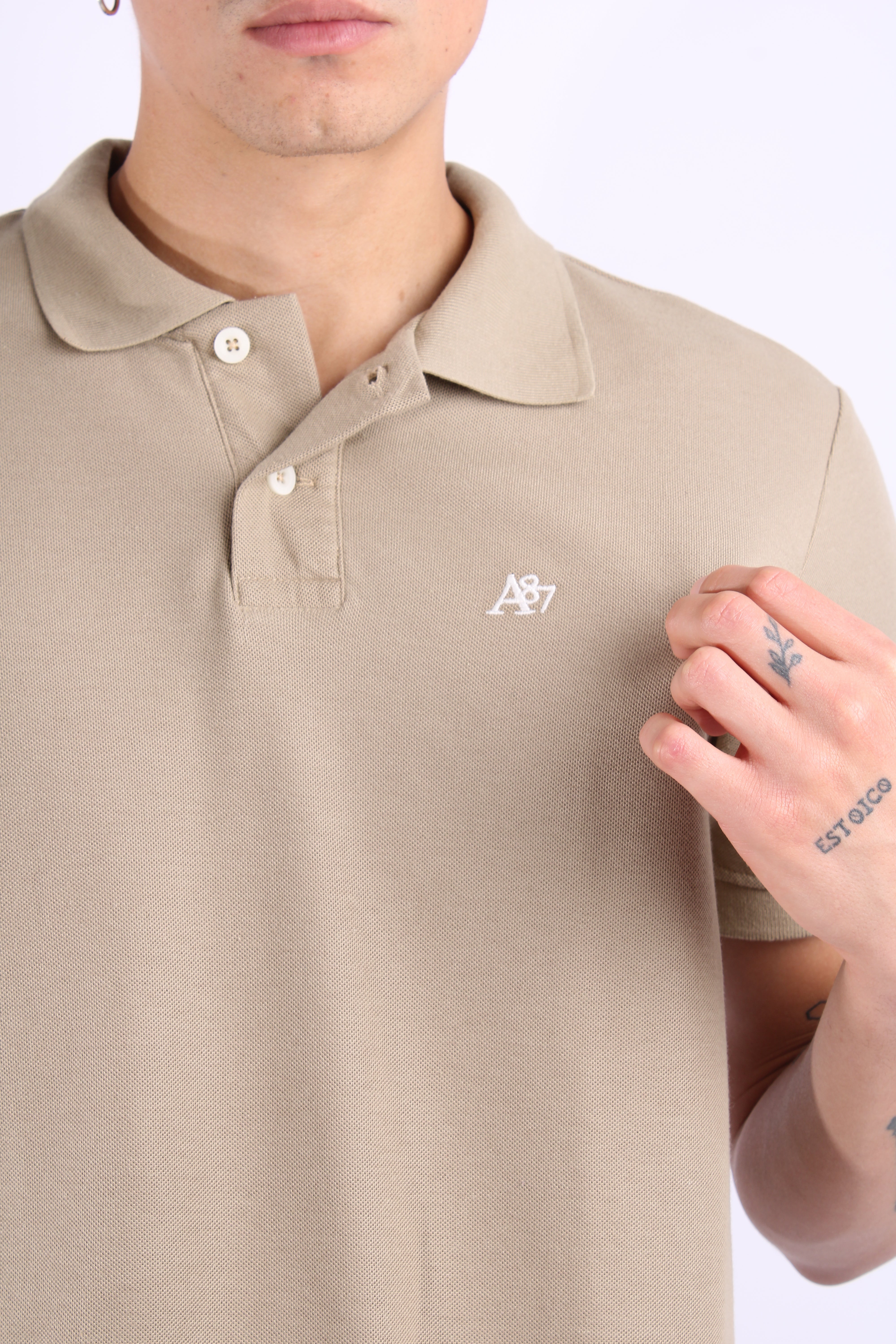 Polo Café Claro Para Hombre Aeropostale Guys Ss Solid Polo Camel 7907
