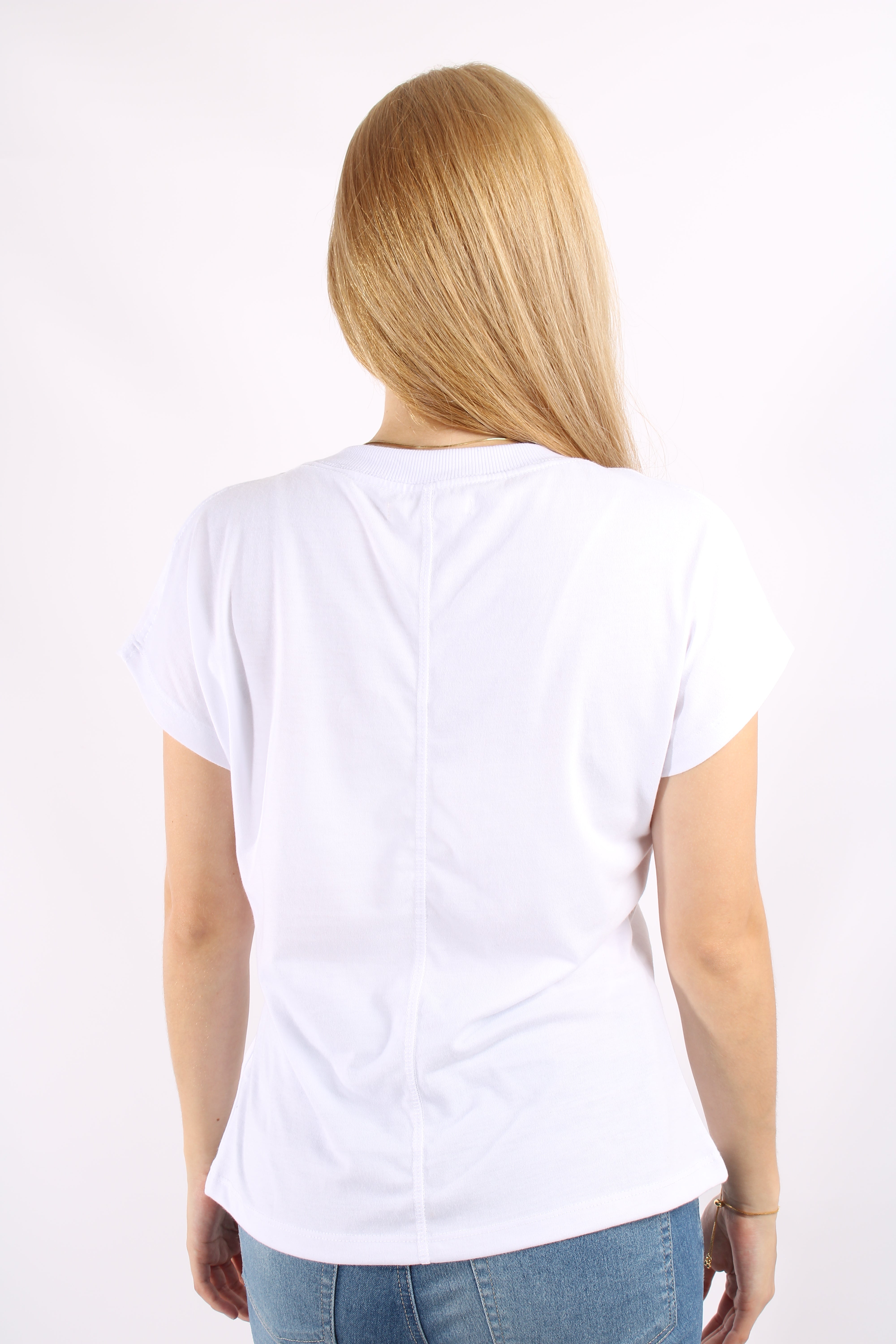 Camiseta Básica Blanca Para Mujer Aeropostale Girls Solid Ss Bleach 6506