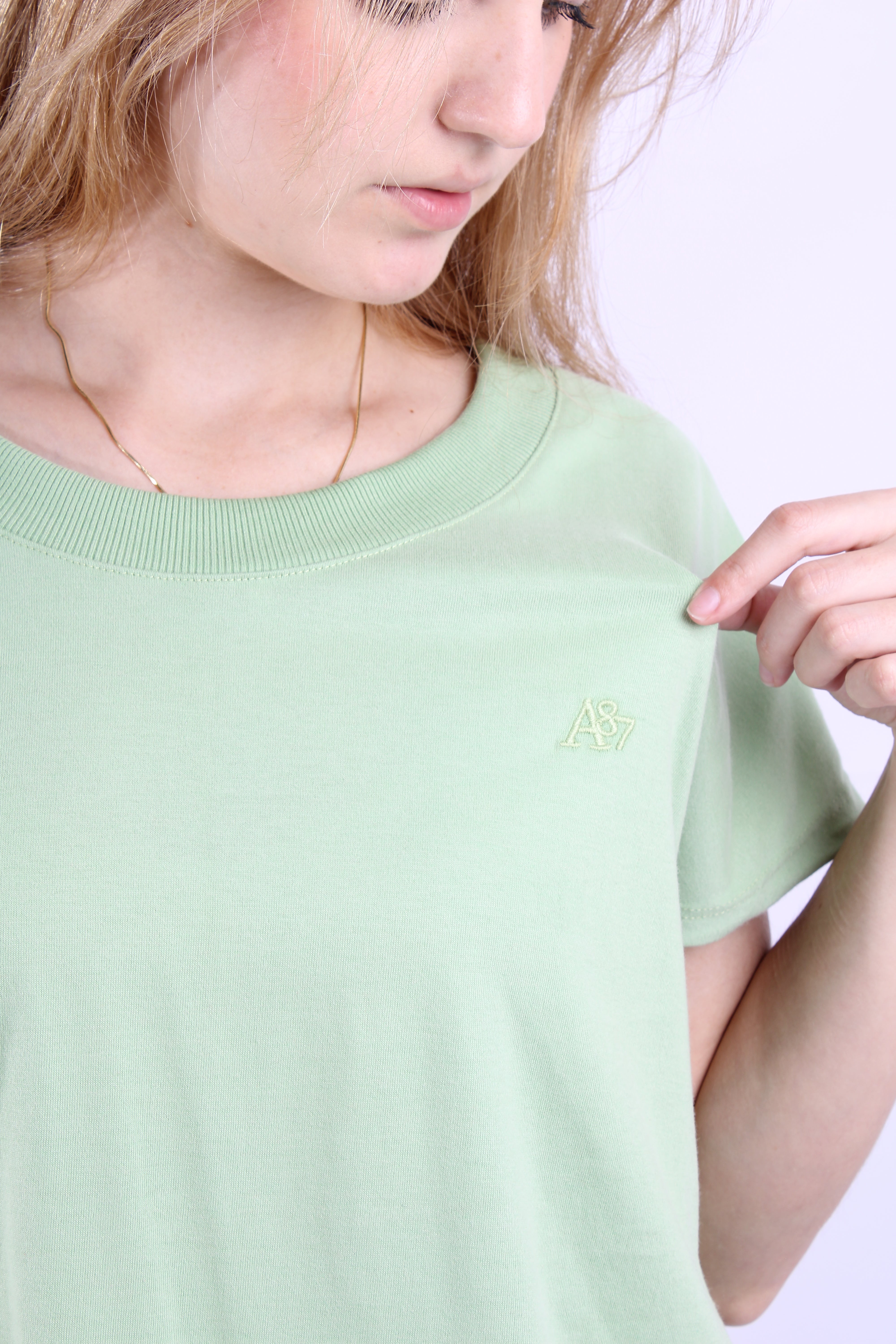 Camiseta Básica Verde Para Mujer Aeropostale Girls Solid Ss Lily Pad 6506