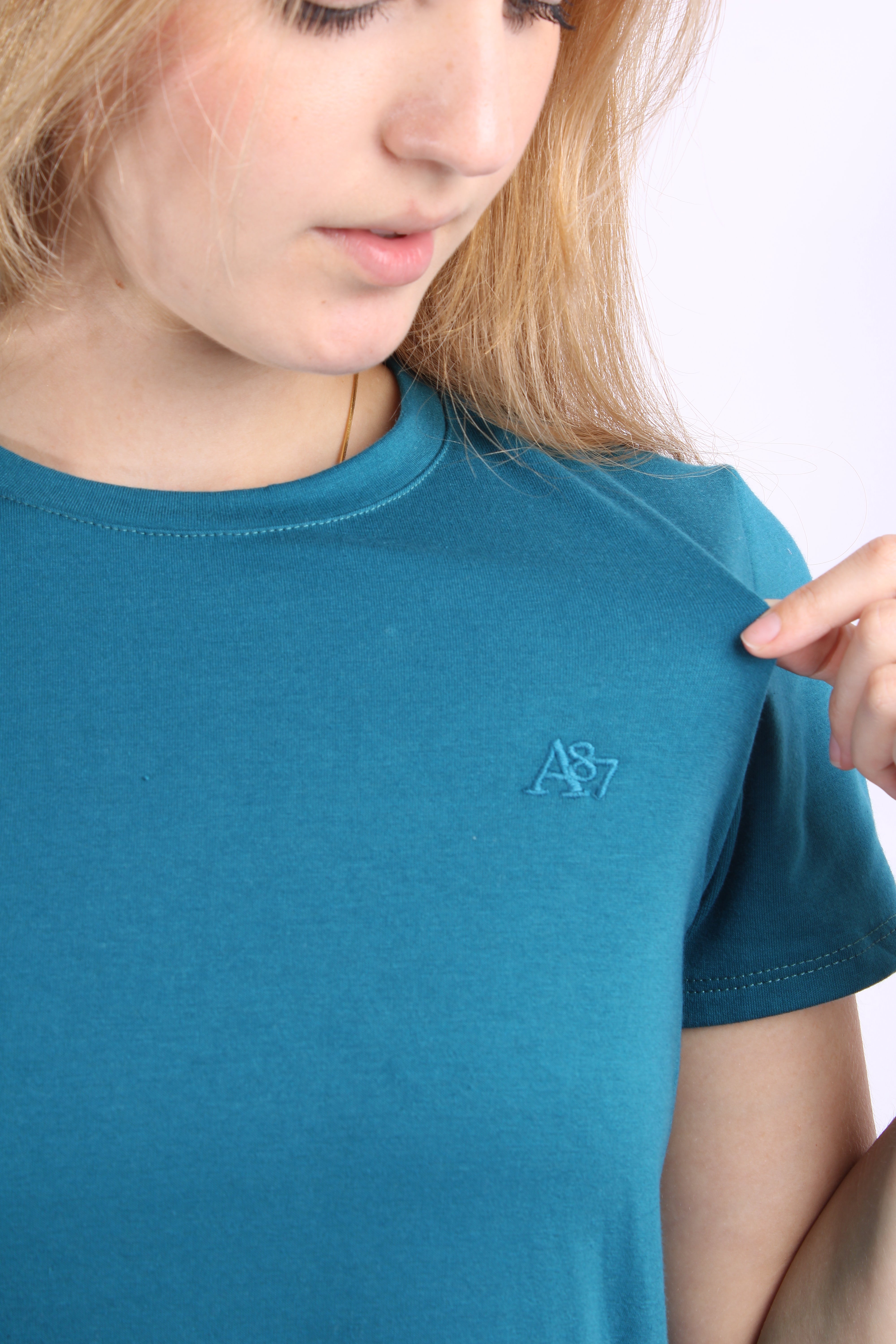 Camiseta Básica Verde Para Mujer Aeropostale Girls Solid Ss Mint Candy Neon 4204