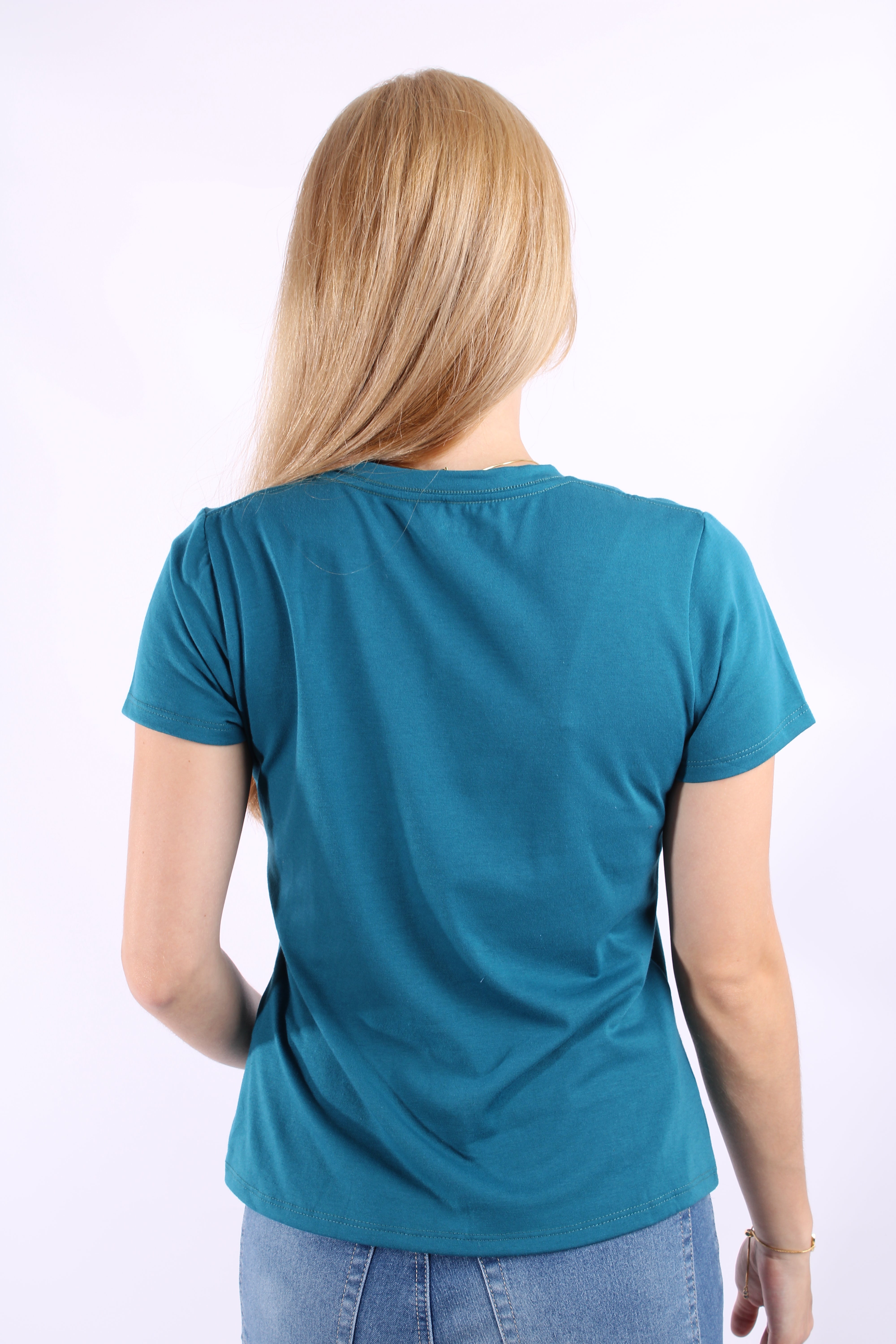 Camiseta Básica Verde Para Mujer Aeropostale Girls Solid Ss Mint Candy Neon 4204