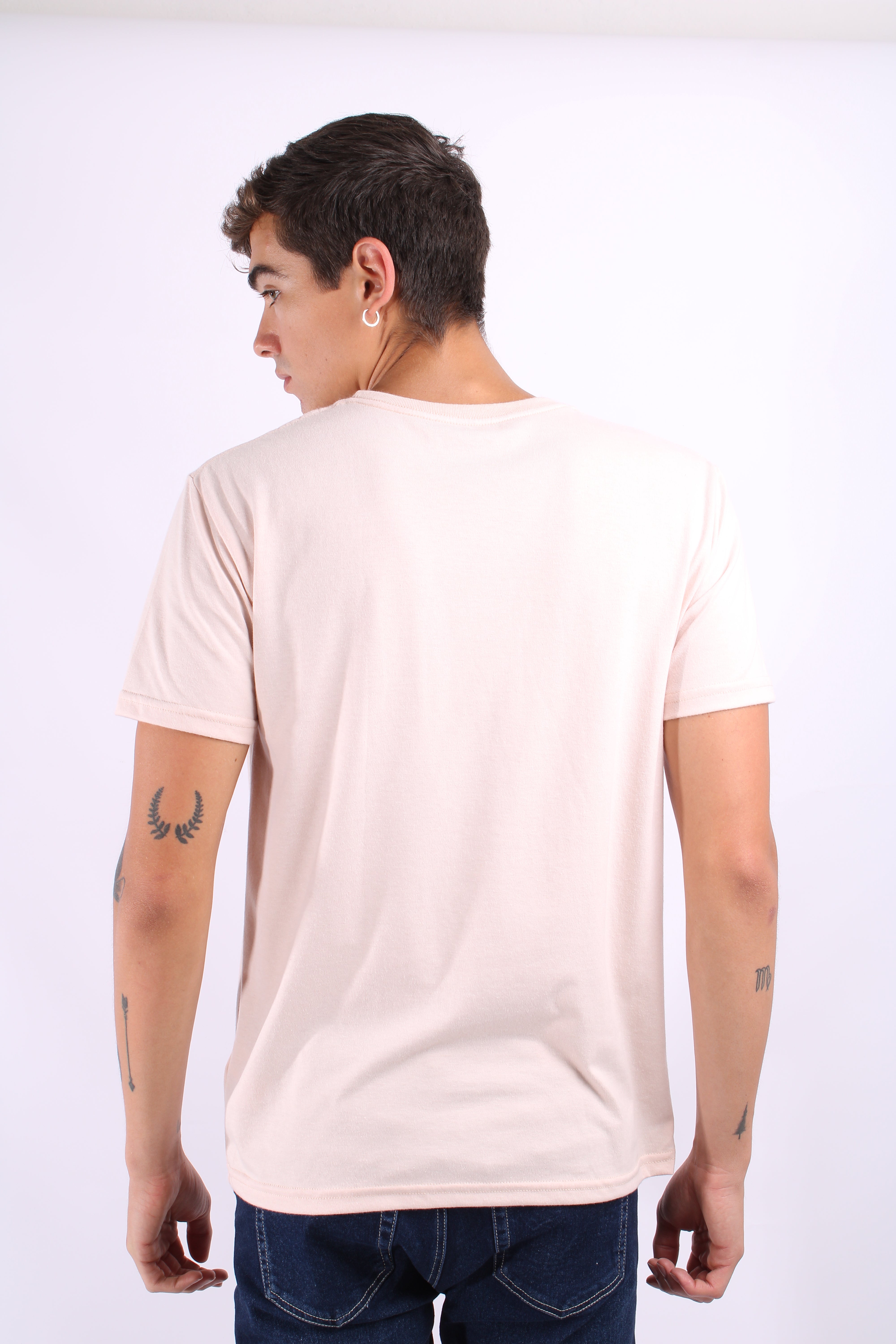 Camiseta Basica Rosada Para Hombre Aeropostale Guys Ss Tees Silver Pink 4240