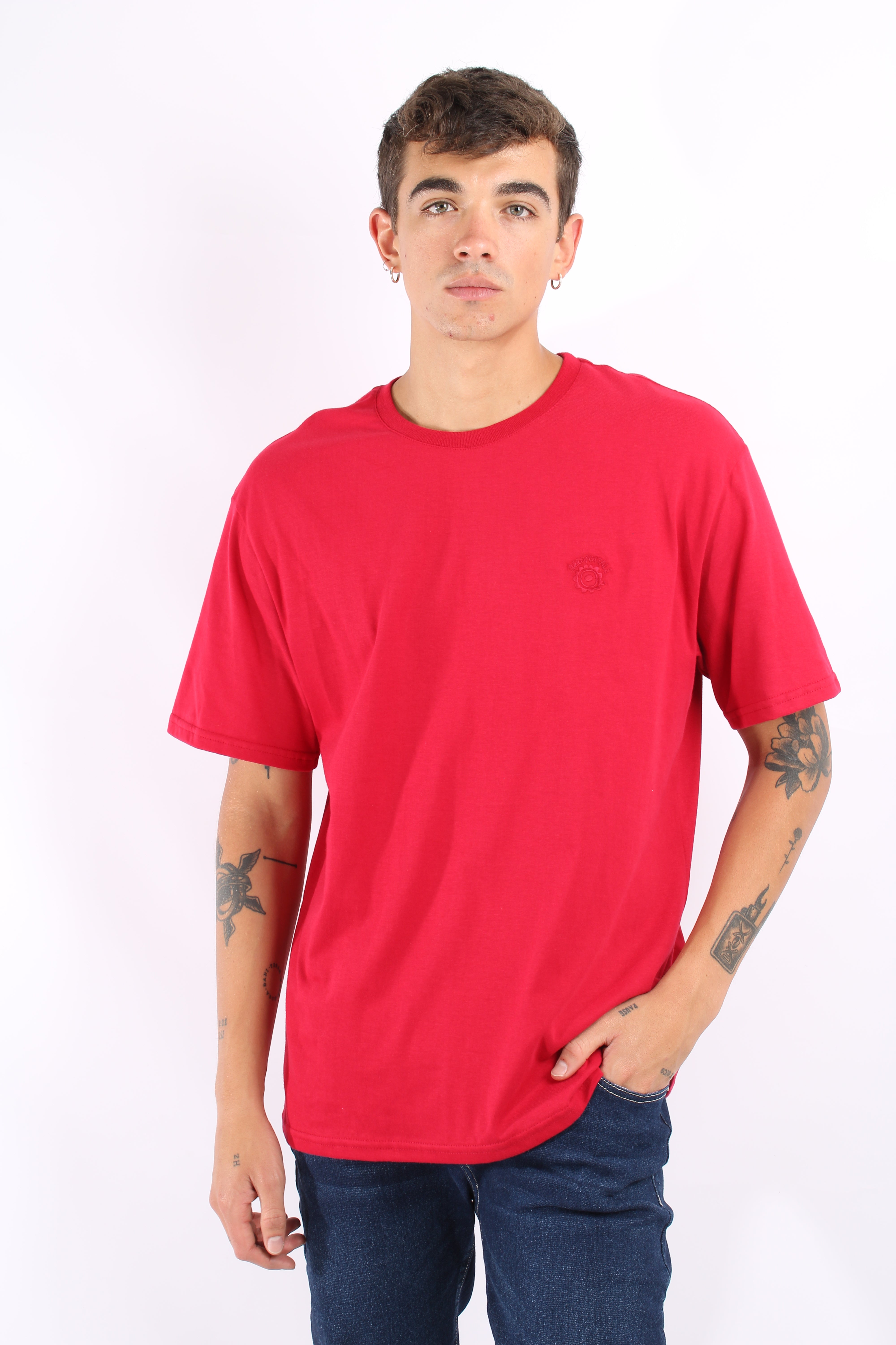Camiseta Roja Para Hombre Aeropostale Bc Ss Knits Salmon Rose 9853