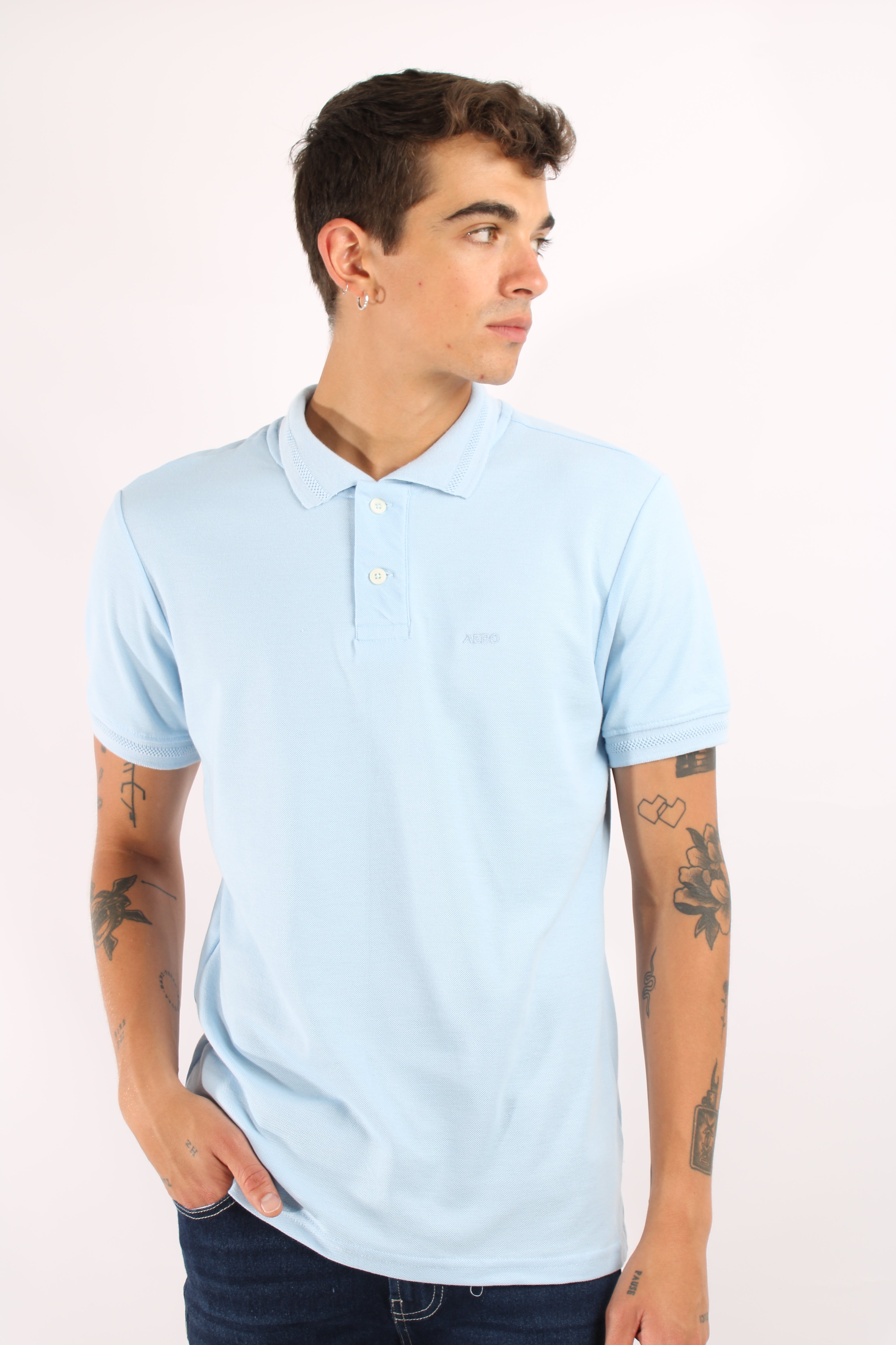 Polo Azul Claro Para Hombre Guys Ss Novelty Polo Kentucky Blue 9849
