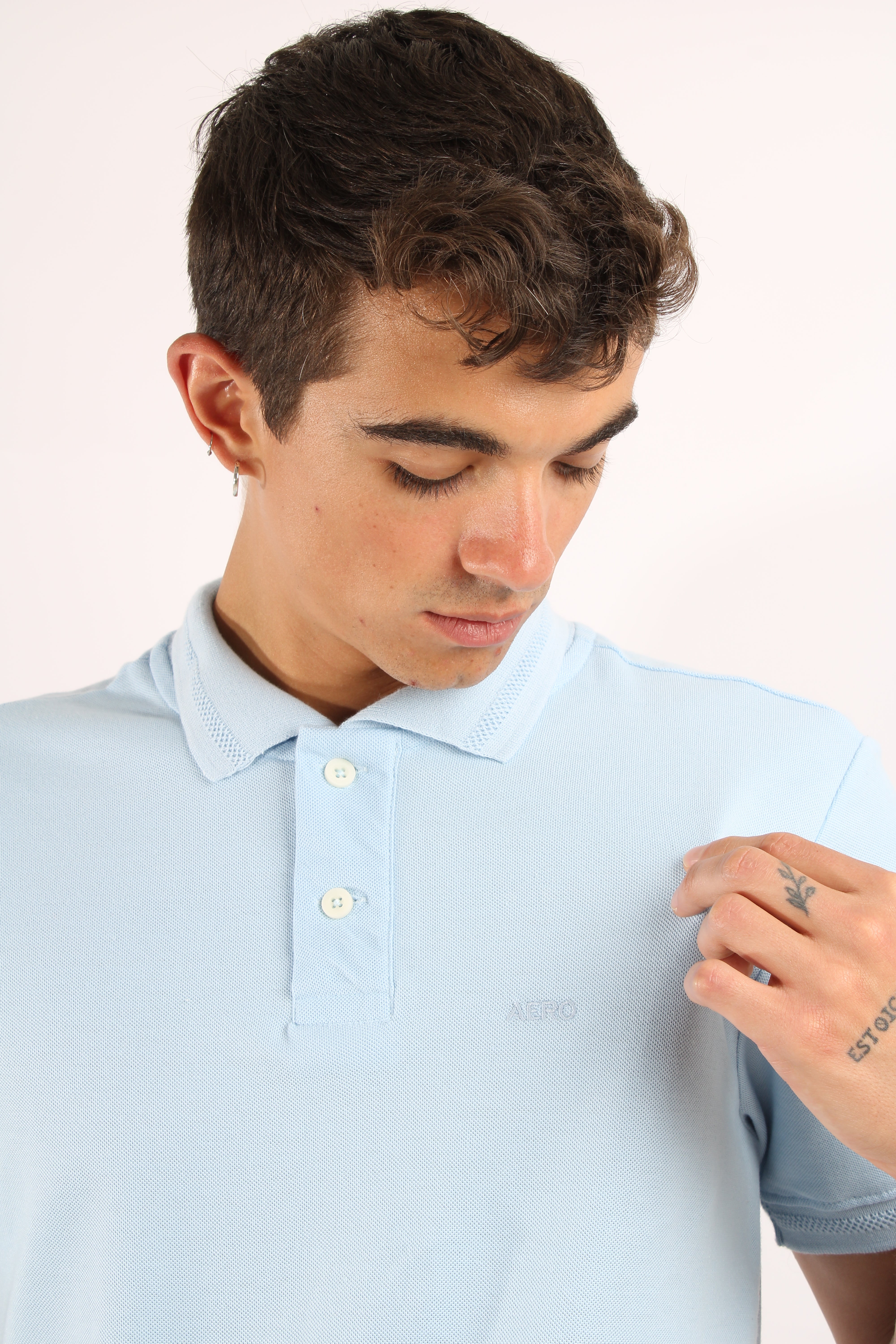 Polo Azul Claro Para Hombre Guys Ss Novelty Polo Kentucky Blue 9849