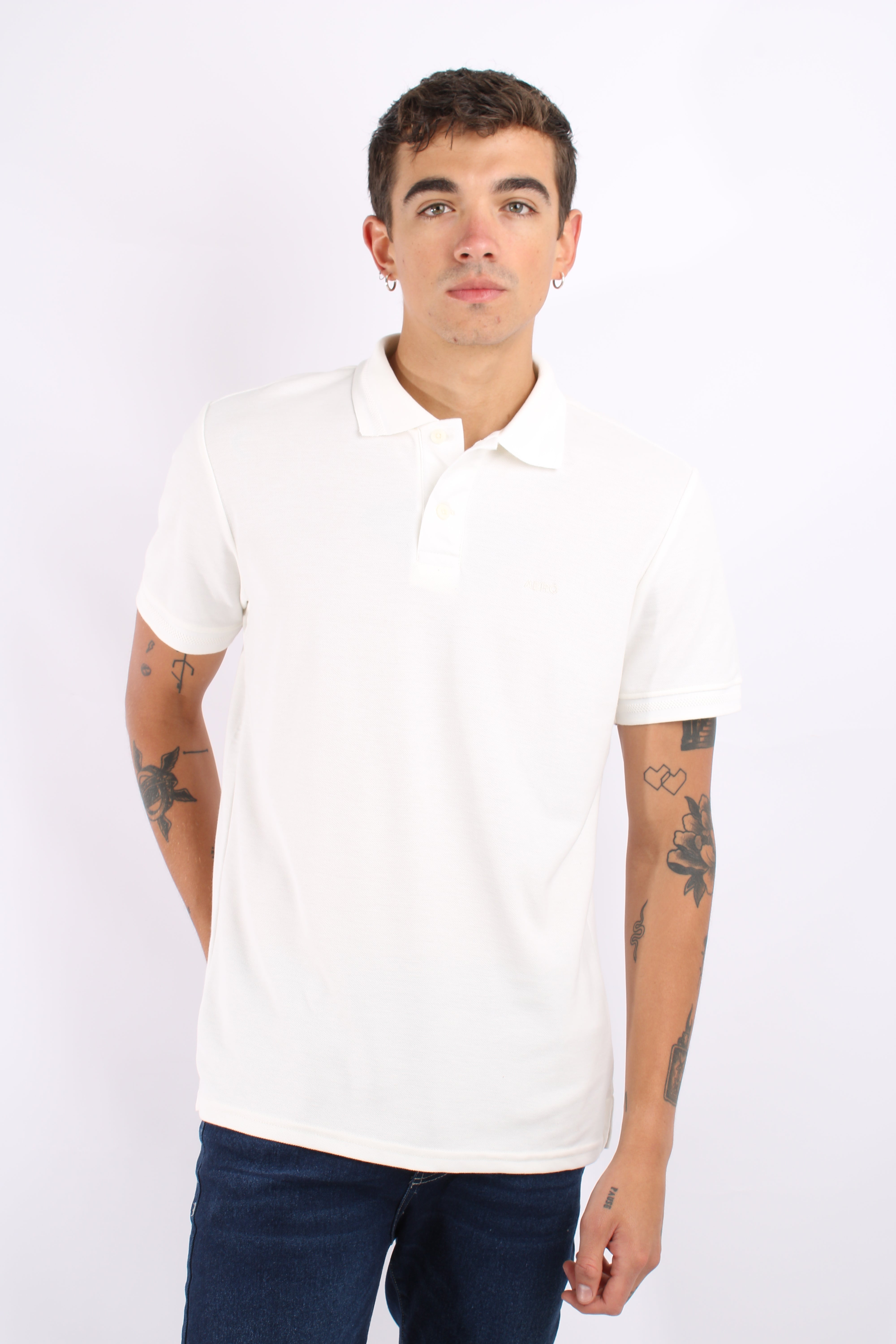 Polo Beige Para Hombre Guys Ss Novelty Polo Cream 9849