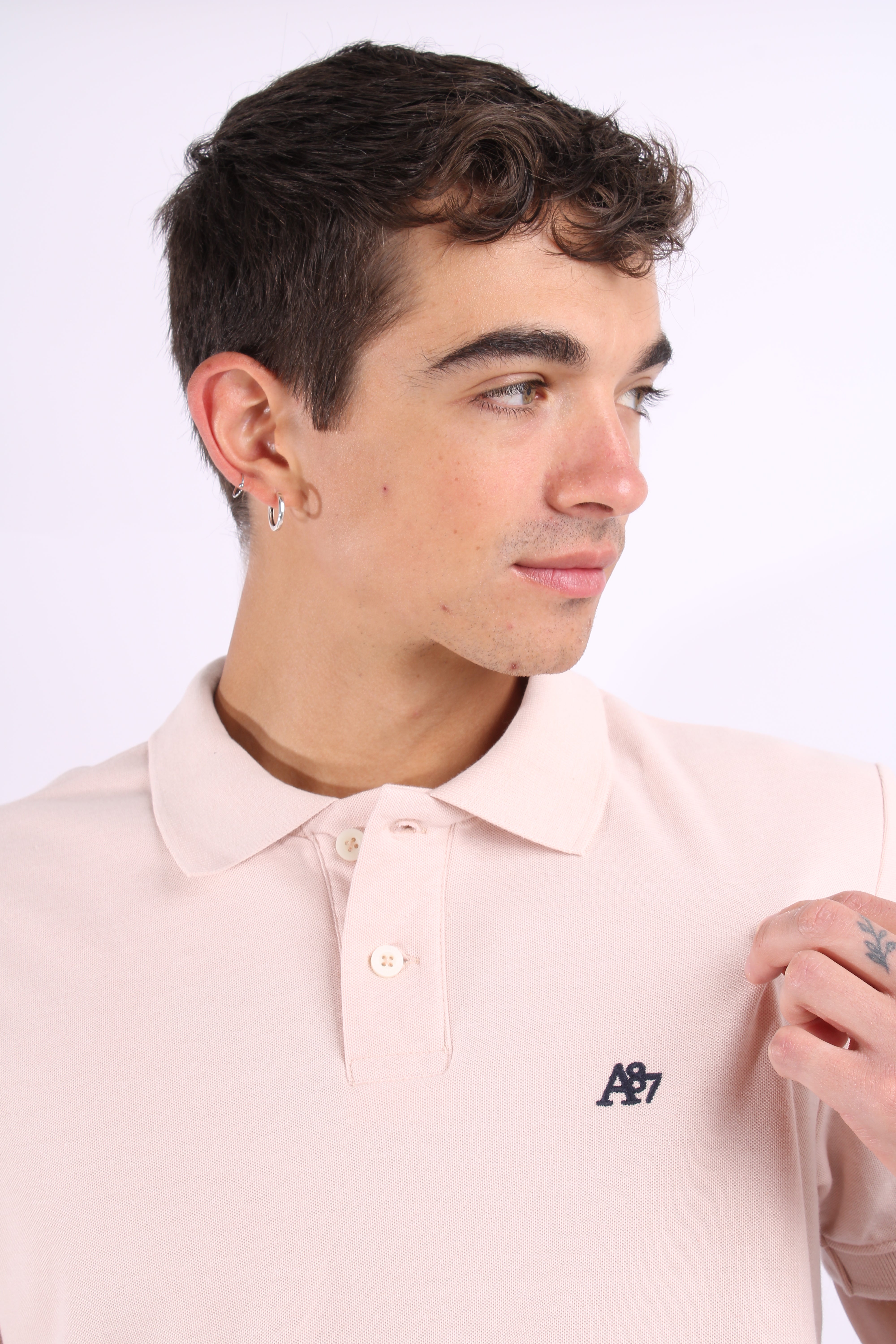 Polo Rosada Para Hombre Aeropostale Guys Ss Solid Polo Primrose Pink 7907