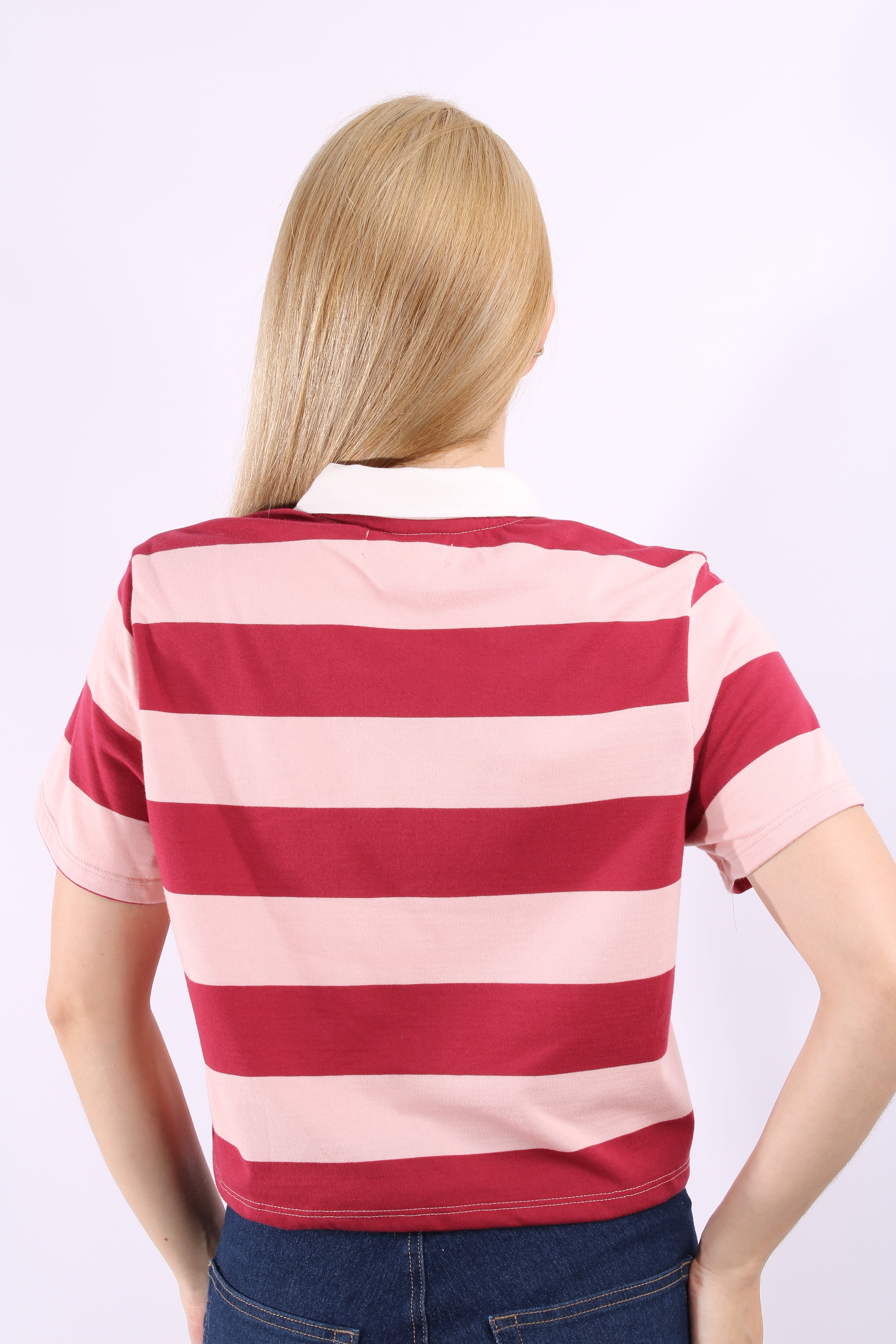 Polo Rosada Para Mujer Aero Graphic Polo Primrose Pink 4523