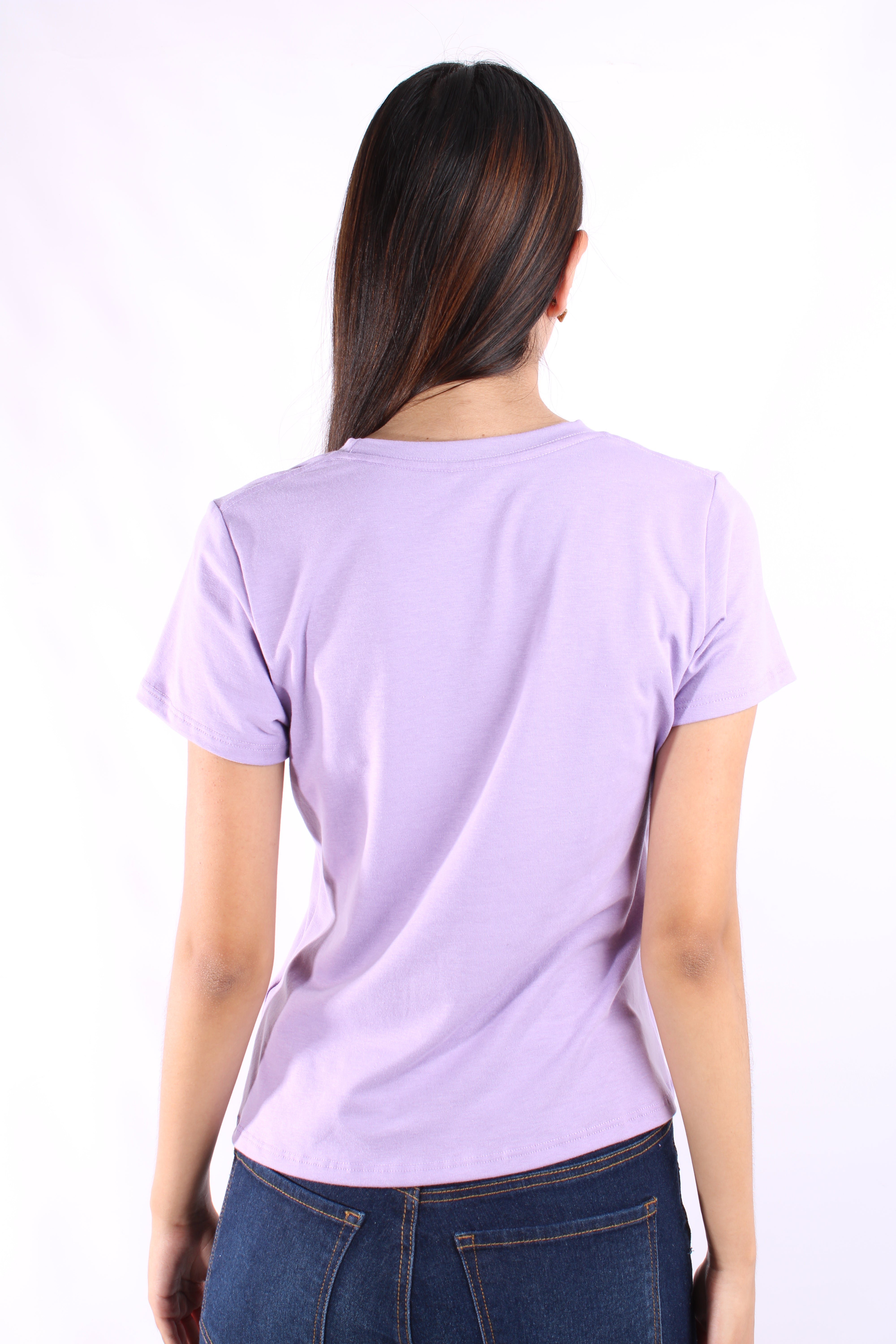 Camiseta Basica Morada Para Mujer Aeropostale Girls Solid Ss Concord Grape 4204