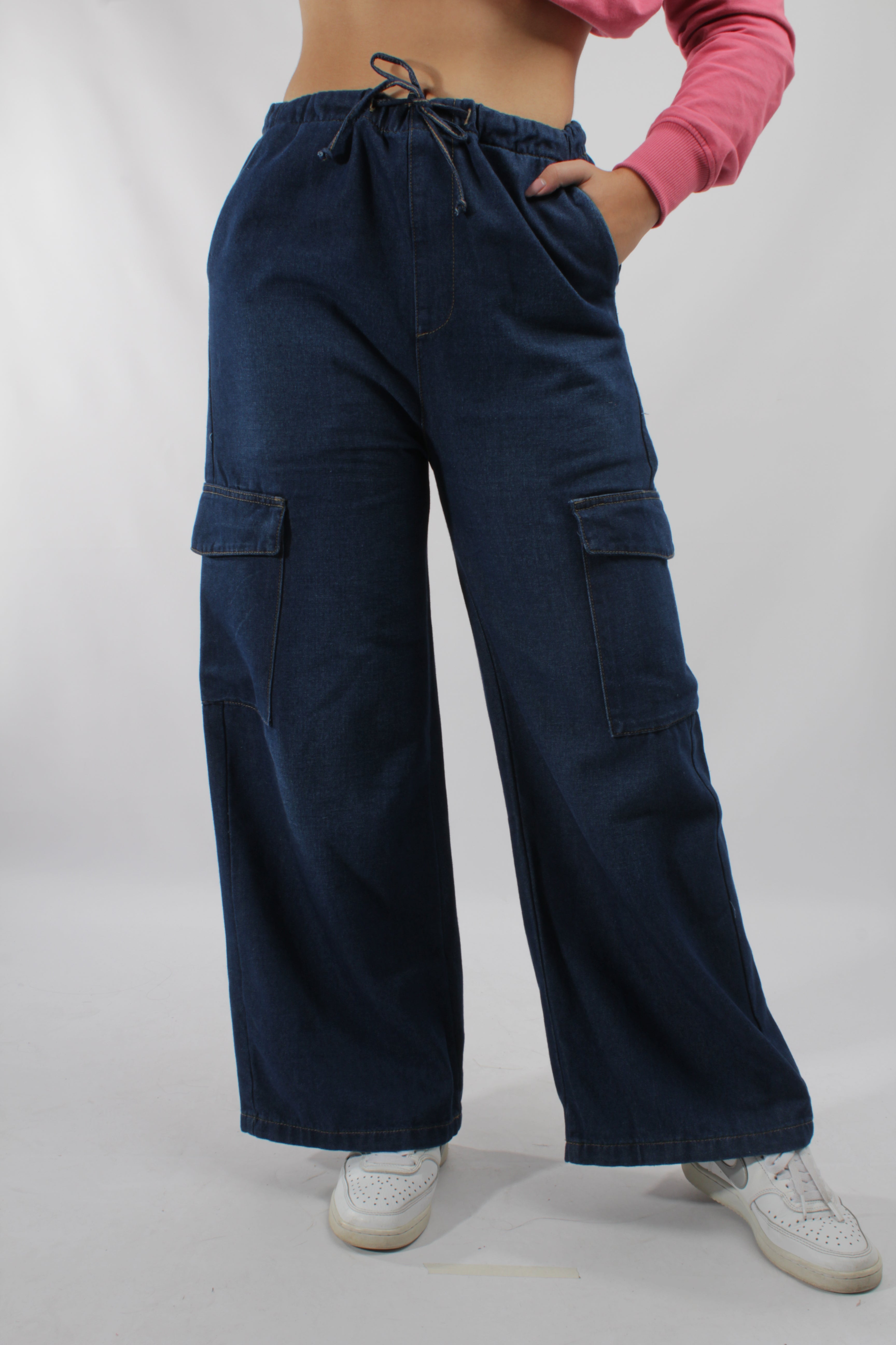 Cargo Para Mujer Aero Girls Denim Fashion Dark Wash 9154