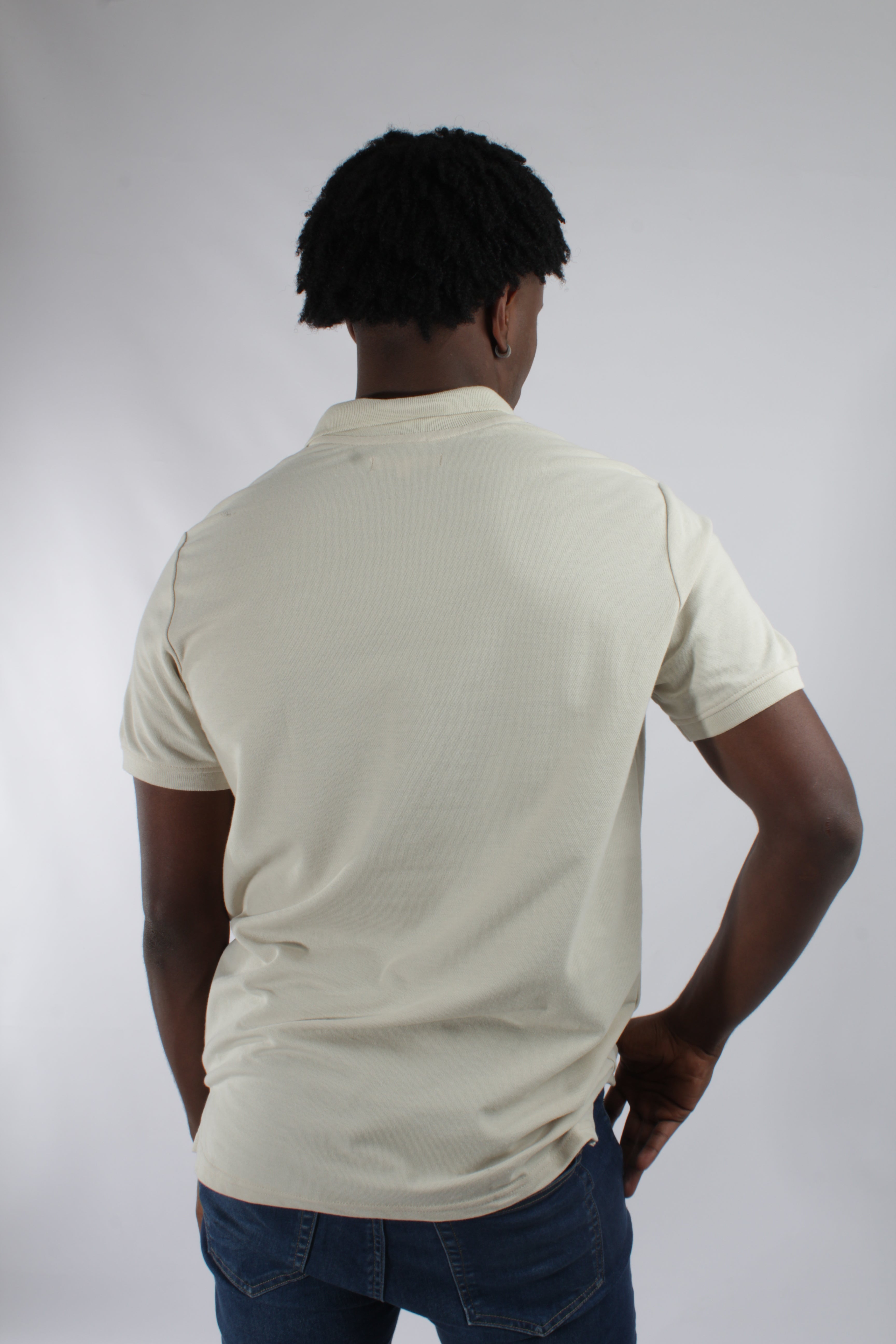 Camiseta Polo Para Hombre Dark Blue Logo Aero Guys Ss Solid Polo Turtledove