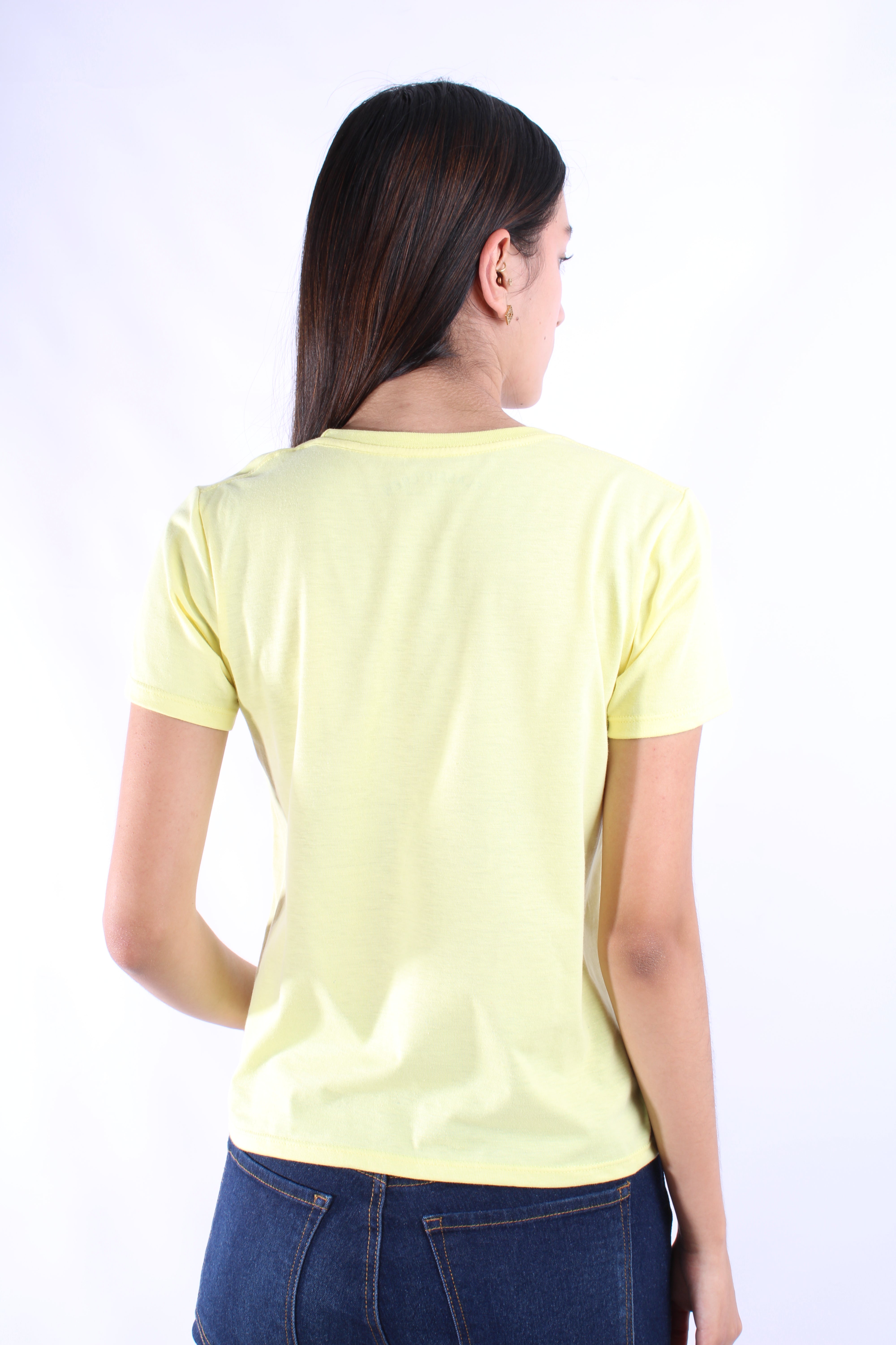 Camiseta Amarilla Para Mujer Aeropostale Graphic Level 2 Lemonade 6718