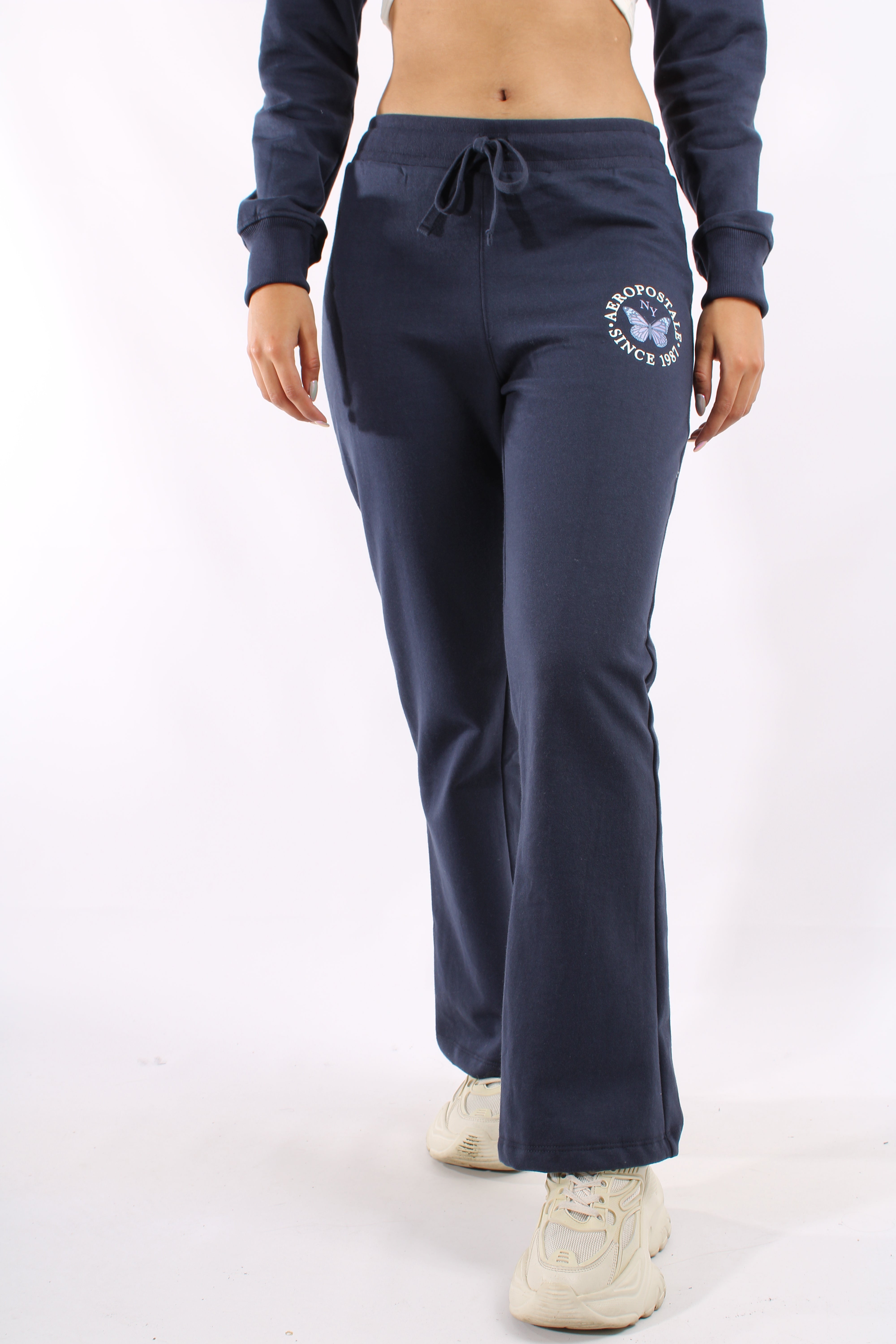 Sudadera Azul Oscuro Para Mujer Aeropostale Girls Knit Pants Cadet Navy 4530