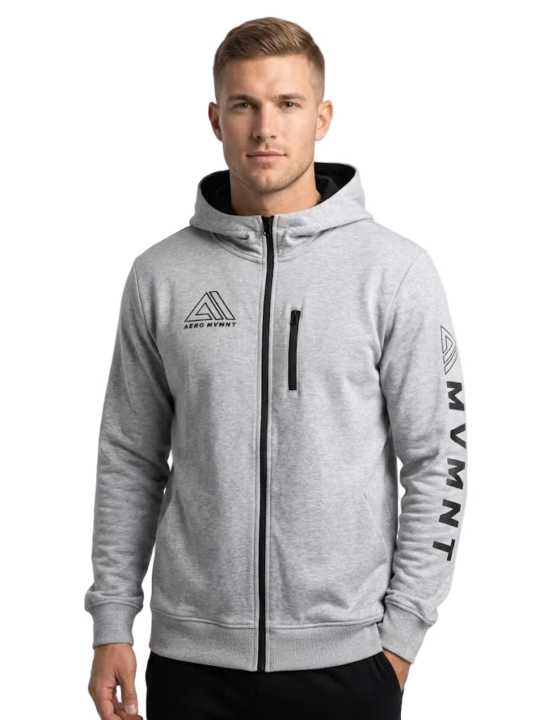 Buzo Para Hombre Aero Guys Full Zip Hoodies Cream 4892