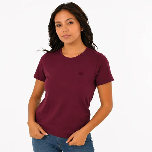 AERO GIRLS SOLID SS POMEGRANATE