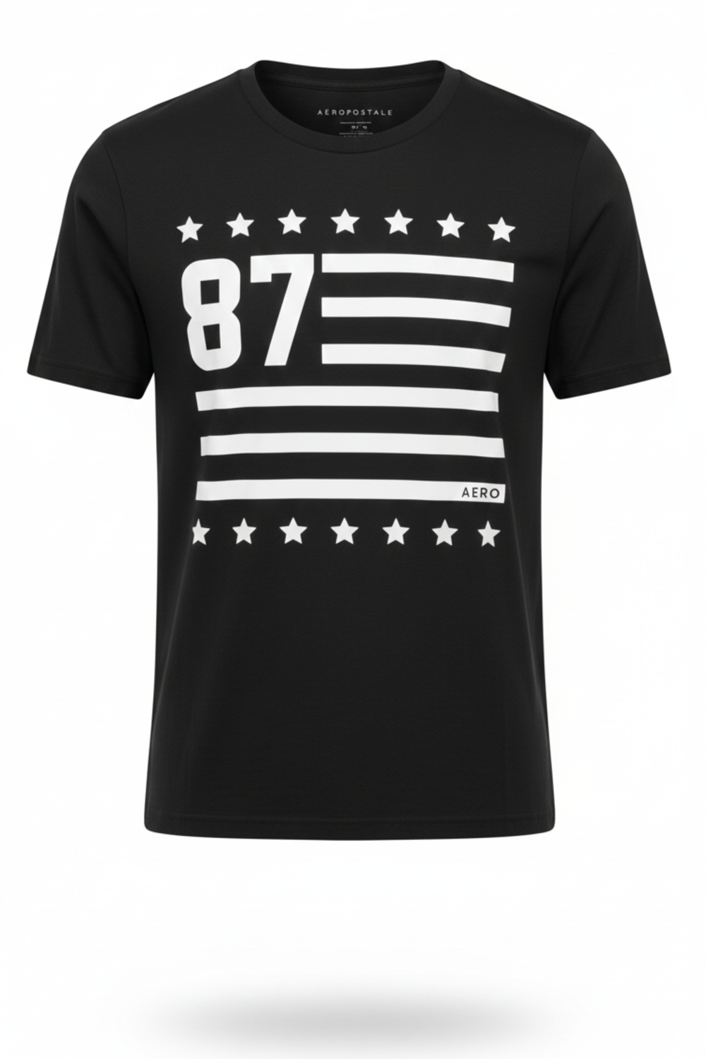 Camiseta Para Hombre Aero  Level 1 Graphic Tees Dark Black 7473