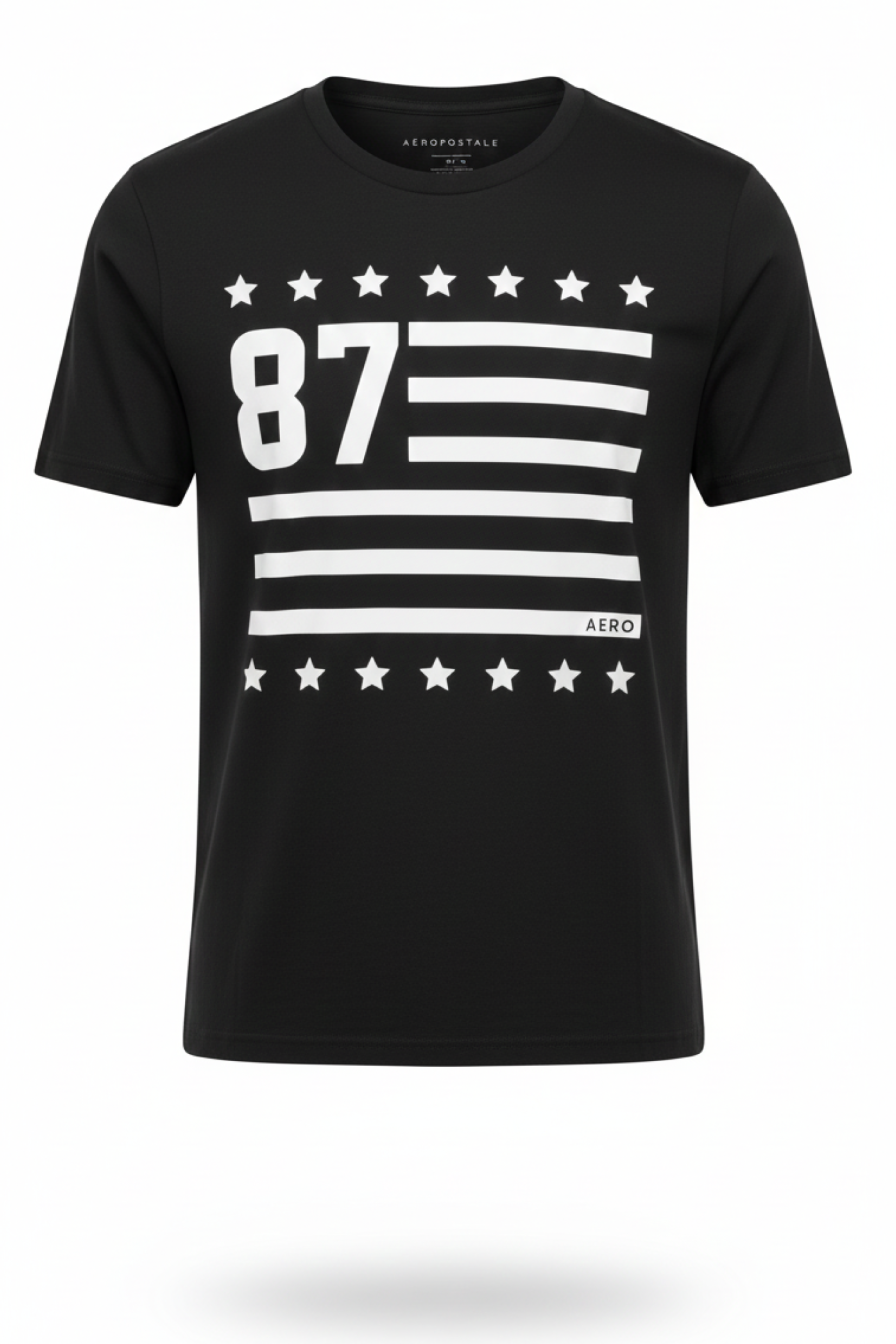 Camiseta Para Hombre Aero  Level 1 Graphic Tees Dark Black 7473