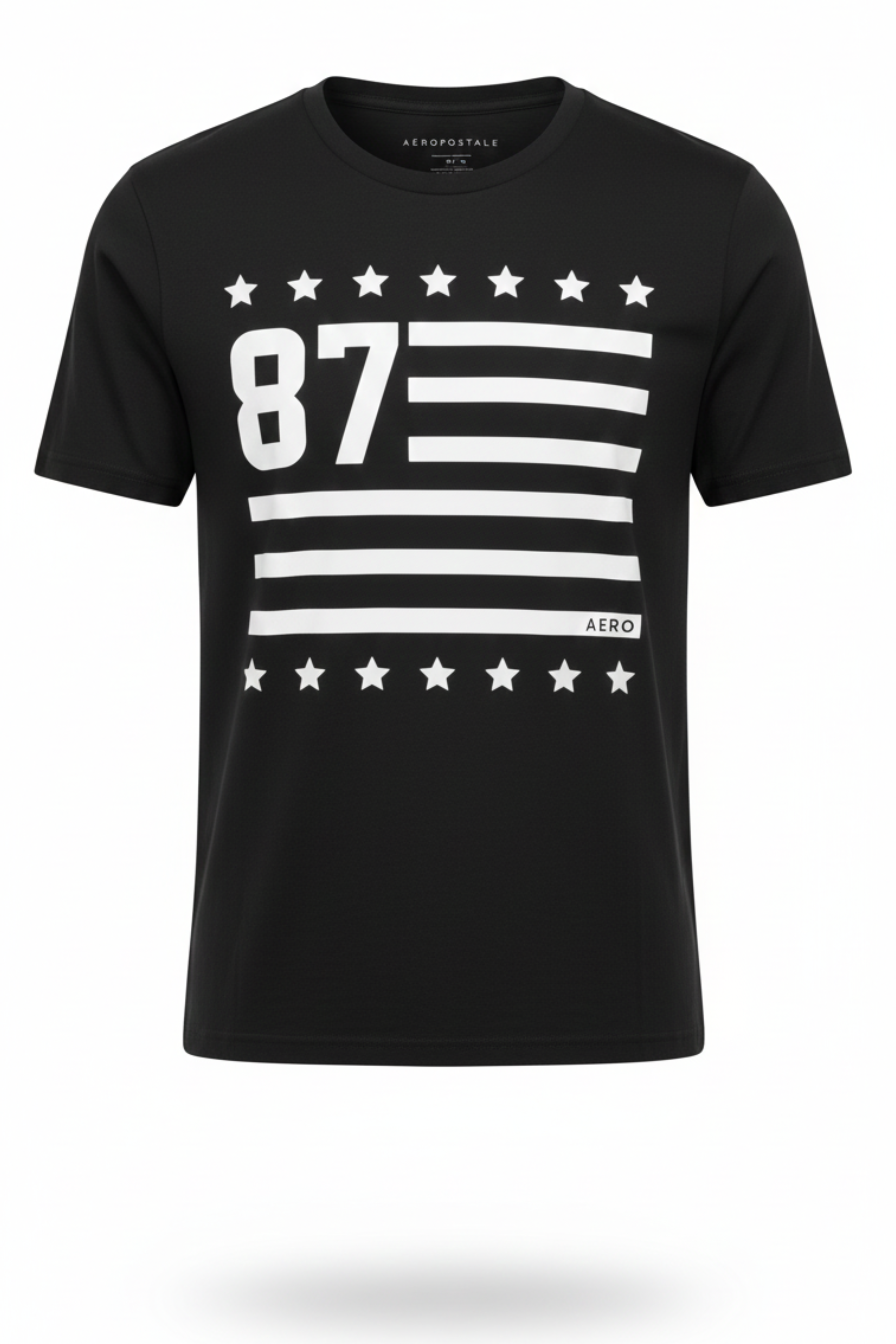 Camiseta Para Hombre Aero  Level 1 Graphic Tees Dark Black 7473