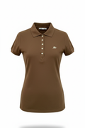 Polo Chocolate Para Mujer Aero Solid Polo 4164