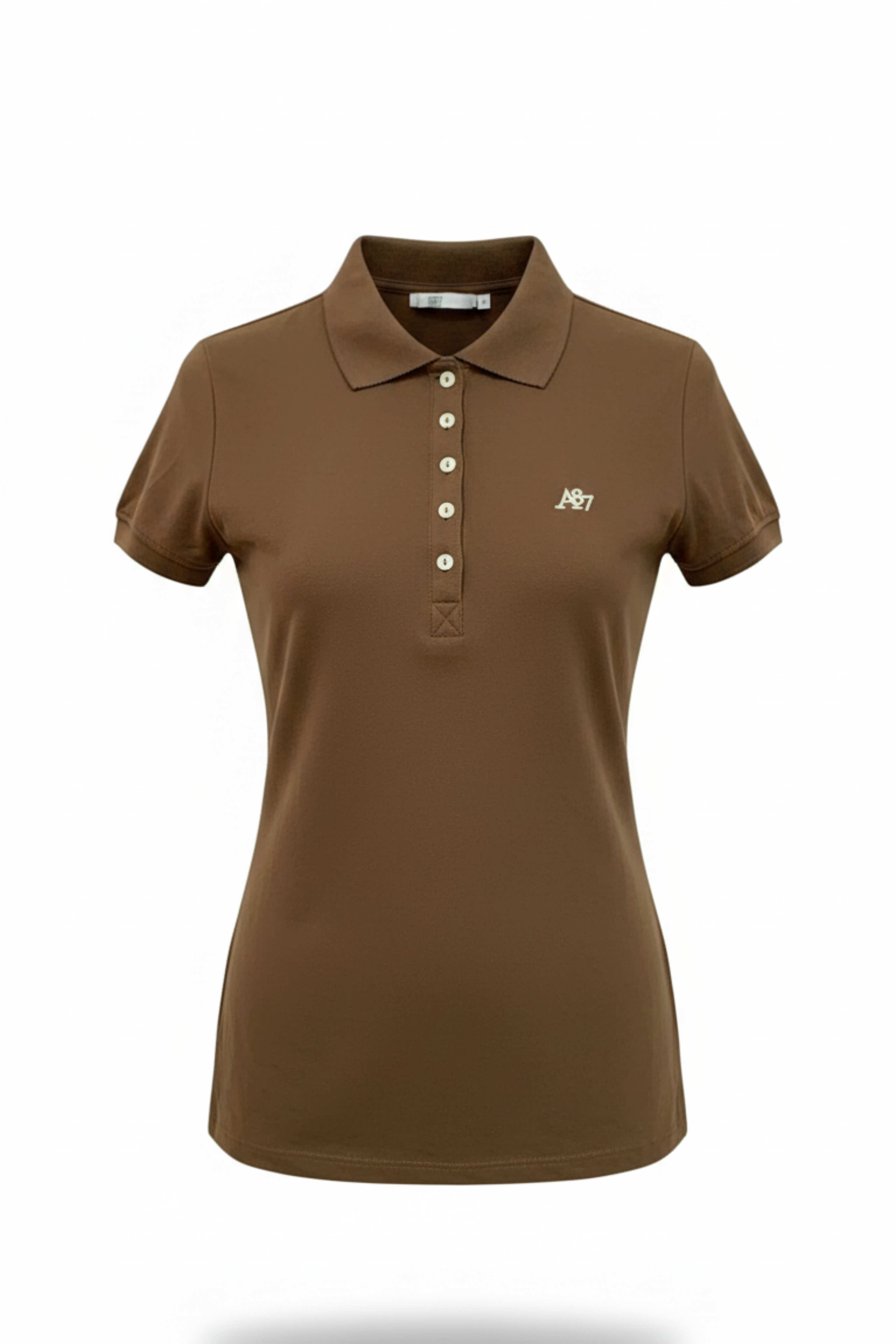 Polo Chocolate Para Mujer Aero Solid Polo 4164