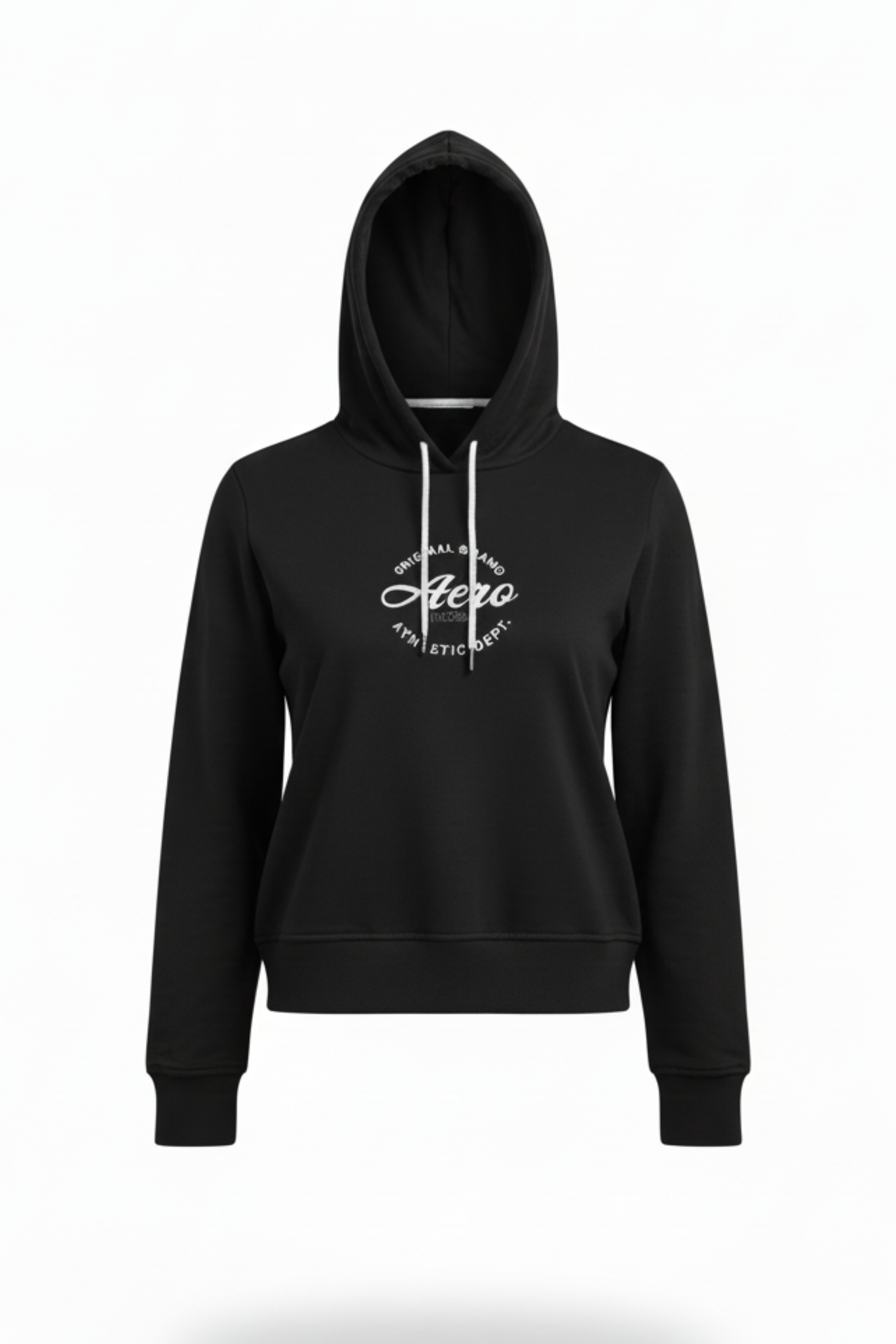 Buzo Para Mujer Aero Fleec Pop Over Dark Black 3842