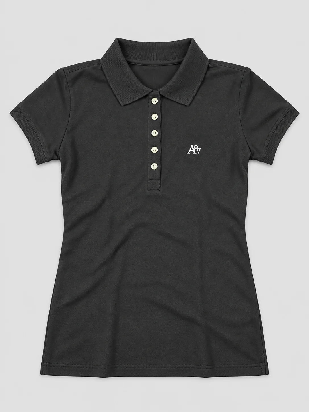 AERO SOLID POLO DARK BLACK