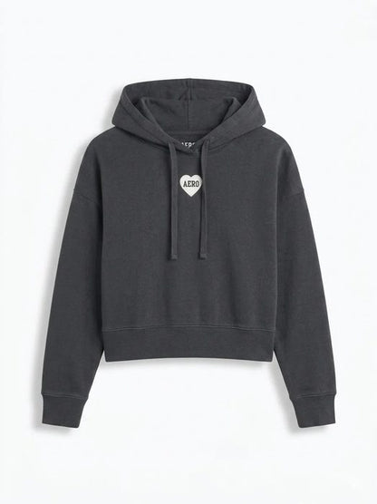 AERO GIRLS FLEEC POP OVER DARK BLACK