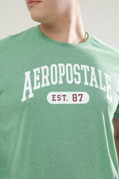 Camiseta Para Hombre Est.87 Aero Level 1 Graphic Tees Ferm Green